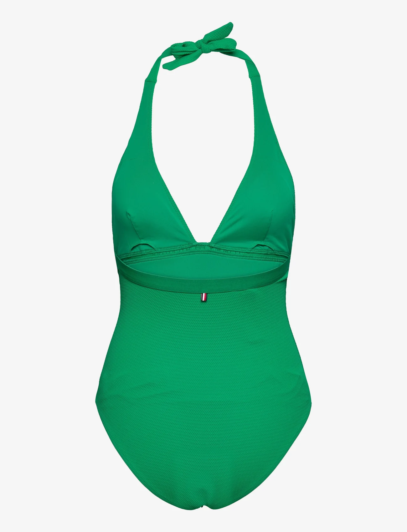 Tommy Hilfiger - HALTER ONE PIECE RP (EXT SIZES) - swimsuits - olympic green - 1