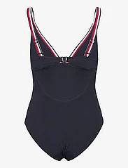 Tommy Hilfiger - TRIANGLE ONE PIECE RP - swimsuits - desert sky - 1