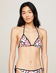 Tommy Hilfiger - TRIANGLE RP EMBROIDERED - driehoekige bikini - spell out red / desert sky - 2