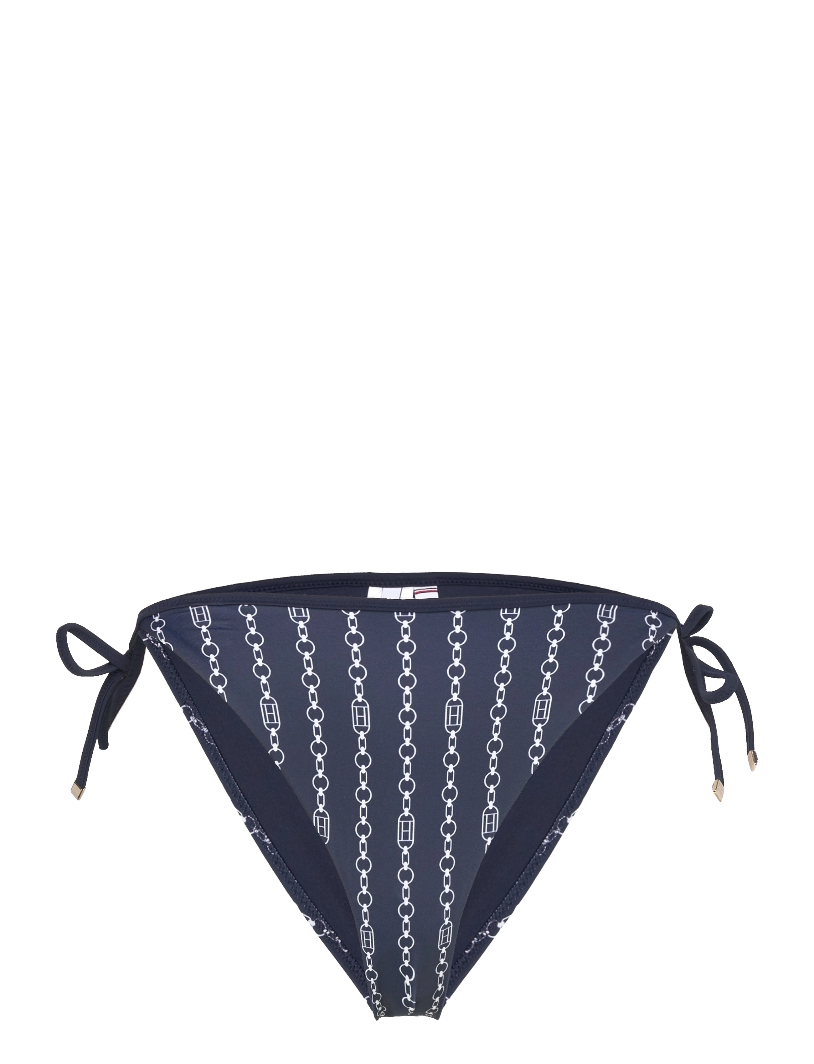 Tommy Hilfiger CHEEKY STRING SIDE TIE PRINT - Bademode - FLAG CHAIN DARK NIGHT NAVY / multi