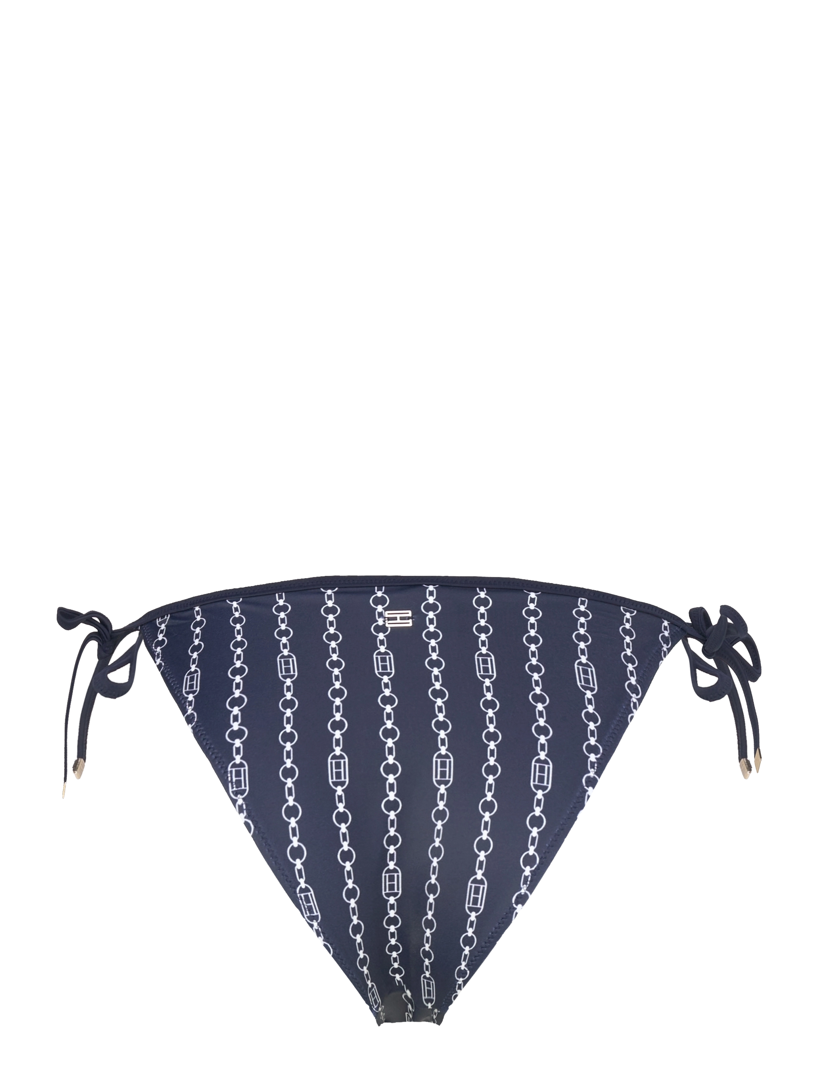 Tommy Hilfiger - CHEEKY STRING SIDE TIE PRINT - küljele seotavad bikiinid - flag chain dark night navy - 2