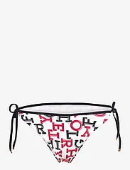 Tommy Hilfiger - CHEEKY STRING SIDE TIE PRINT - side tie bikinis - spell out red / desert sky - 1
