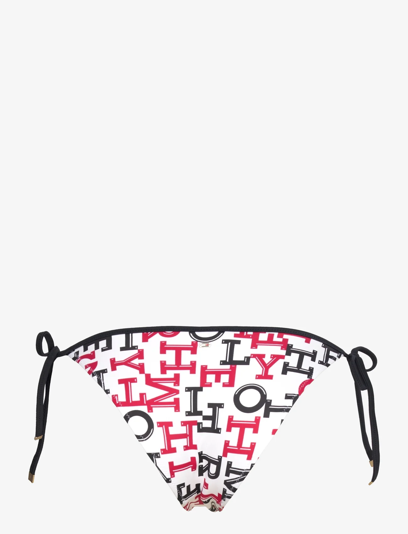 Tommy Hilfiger - CHEEKY STRING SIDE TIE PRINT - bikini's met bandjes opzij - spell out red / desert sky - 1