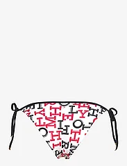 Tommy Hilfiger - CHEEKY STRING SIDE TIE PRINT - side tie bikinis - spell out red / desert sky - 2