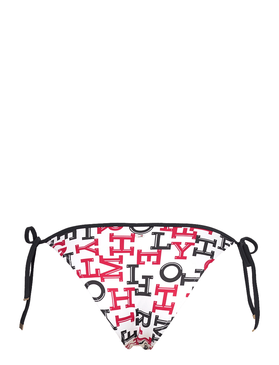 Tommy Hilfiger - CHEEKY STRING SIDE TIE PRINT - side tie bikinier - spell out red / desert sky - 2
