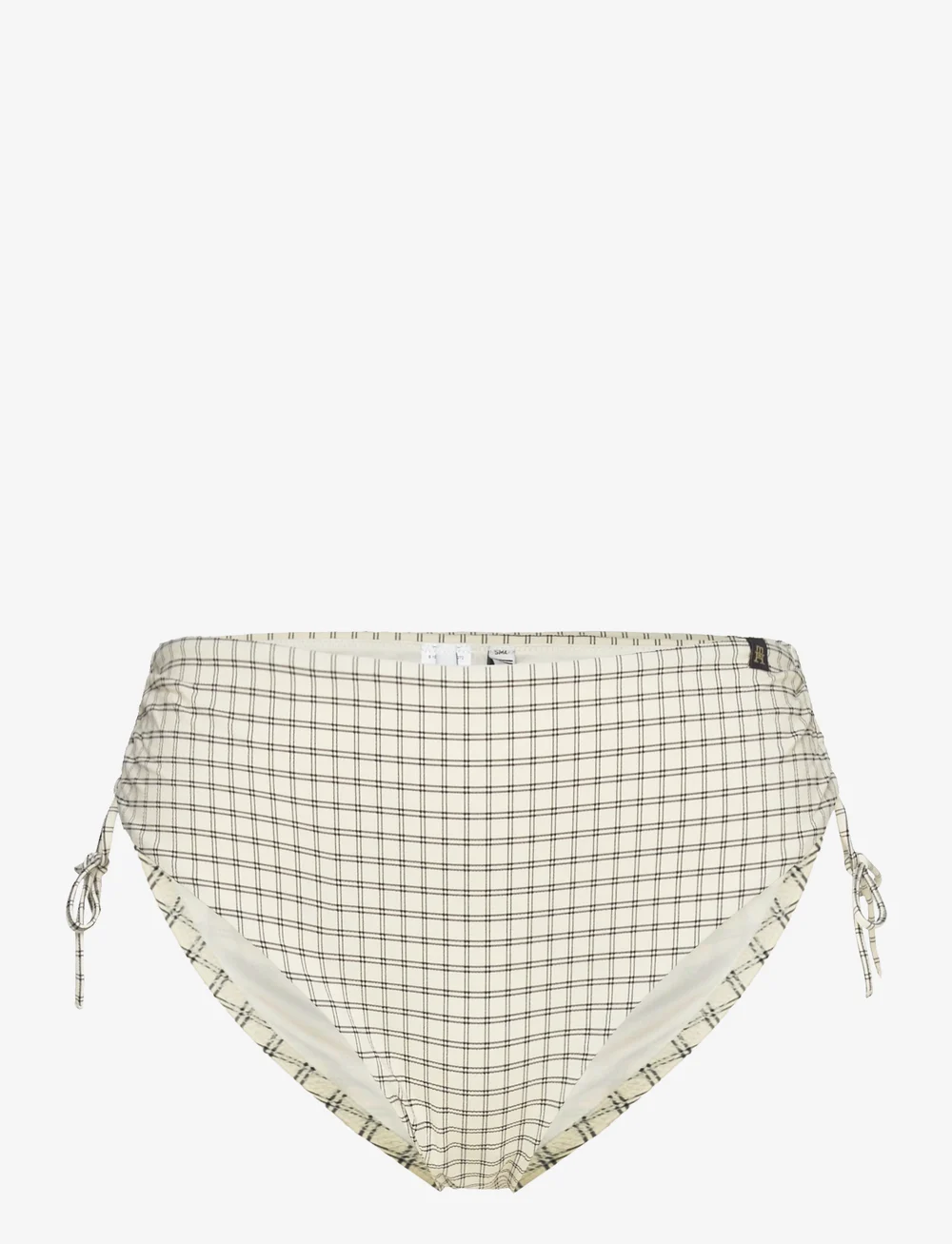 Tommy Hilfiger - CHEEKY HIGH WAIST BIKINI - bikinitrosor med hög midja - linear grid check ivory/black - 1