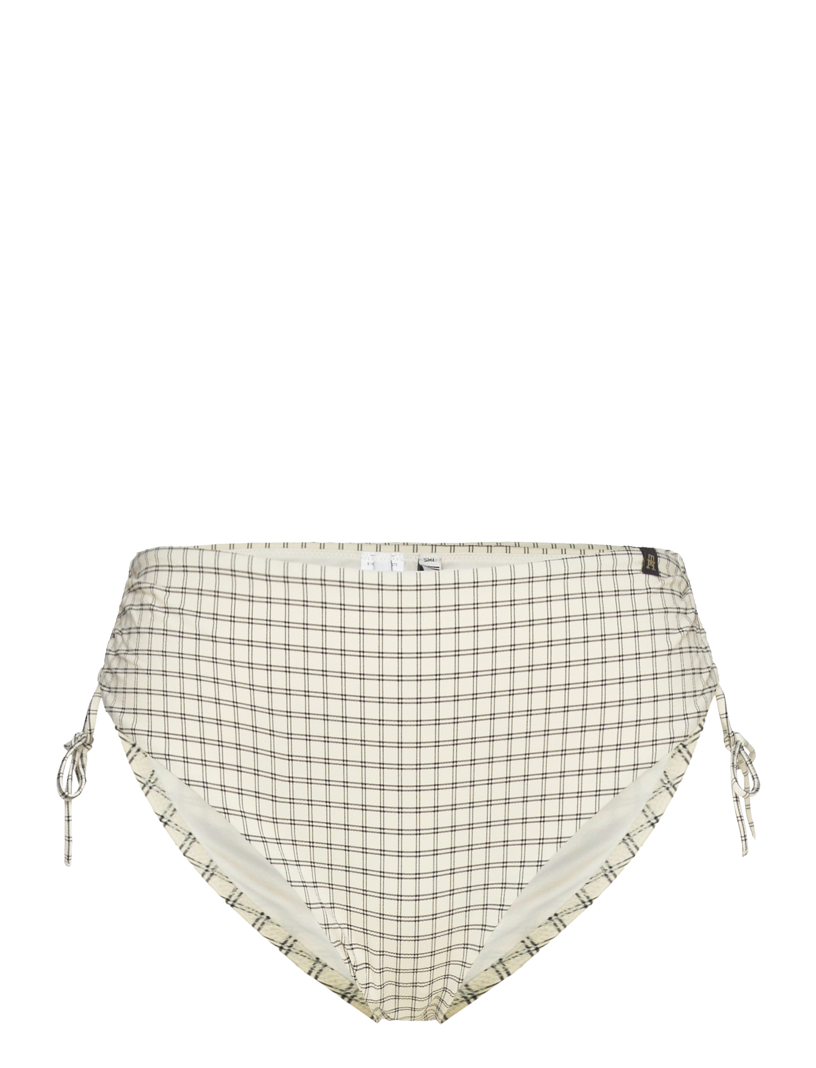 Tommy Hilfiger - CHEEKY HIGH WAIST BIKINI - linear grid check ivory/black - 1