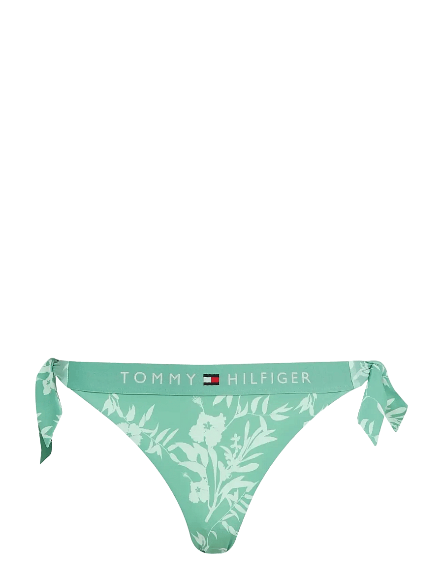 Tommy Hilfiger - CHEEKY SIDE TIE BIKINI PRINT - bikinis mit seitenbändern - floral tropic aop fort green - 1