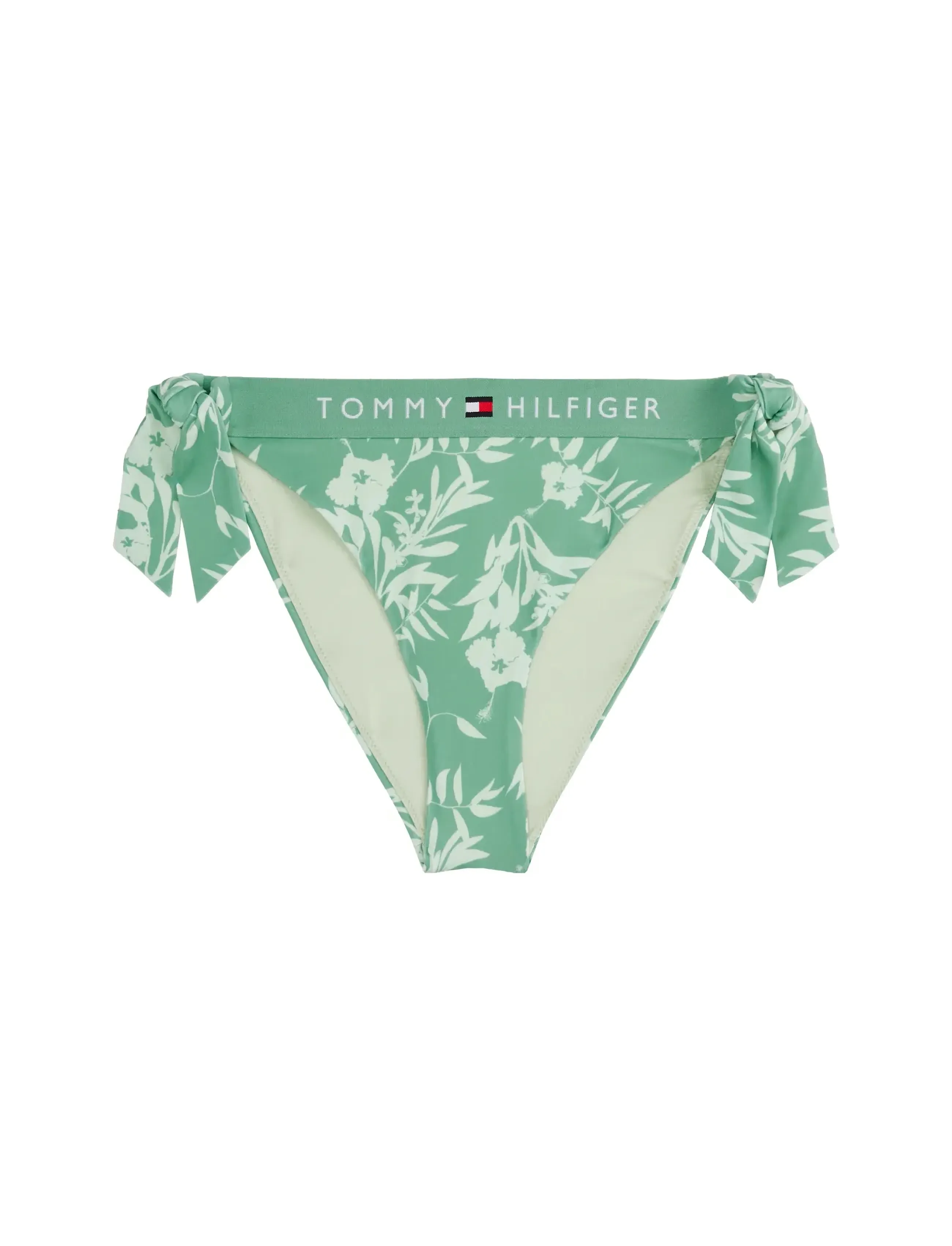 Tommy Hilfiger - CHEEKY SIDE TIE BIKINI PRINT - solmittavat bikinit - floral tropic aop fort green - 3
