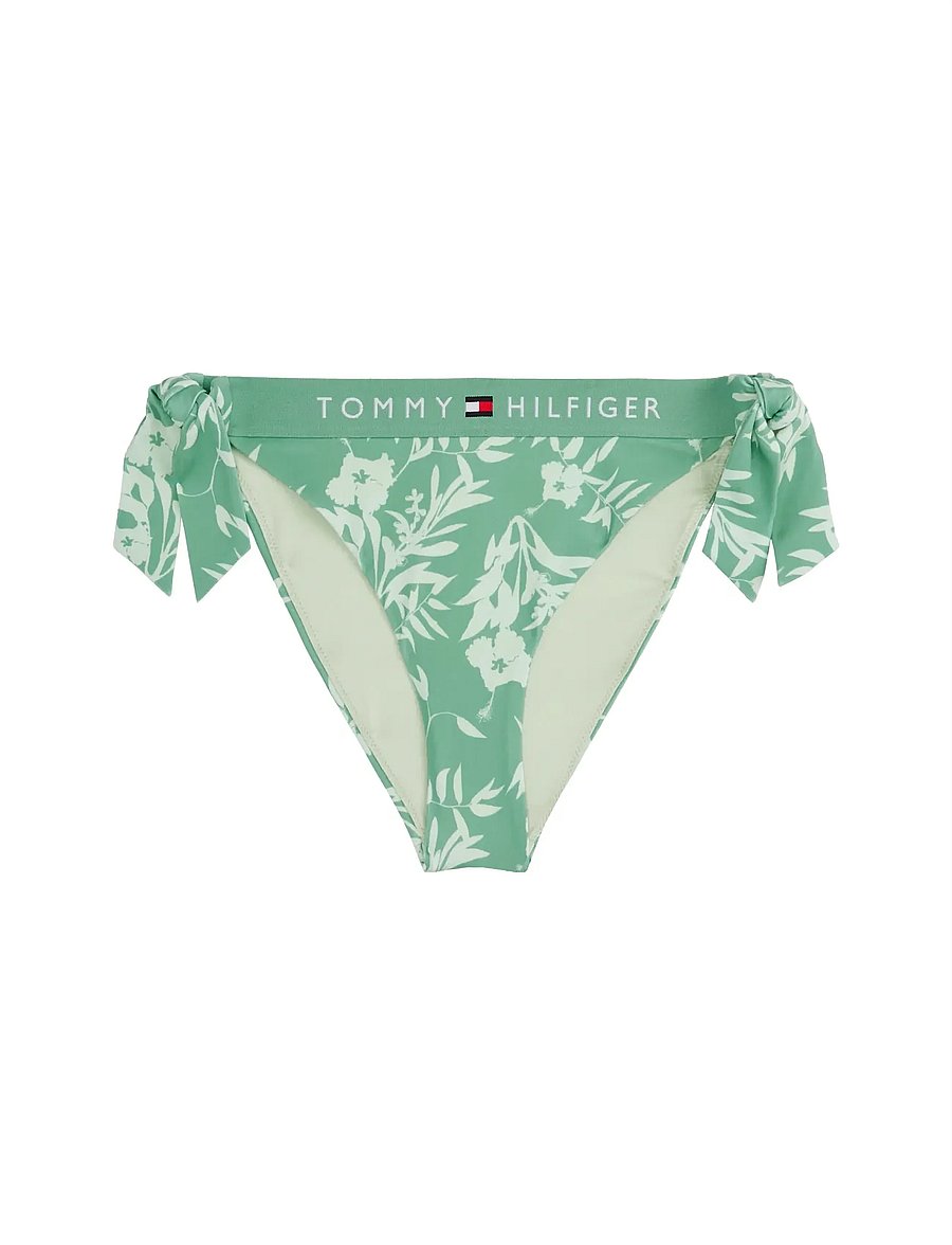 Tommy Hilfiger - CHEEKY SIDE TIE BIKINI PRINT - bikinis mit seitenbändern - floral tropic aop fort green - 3