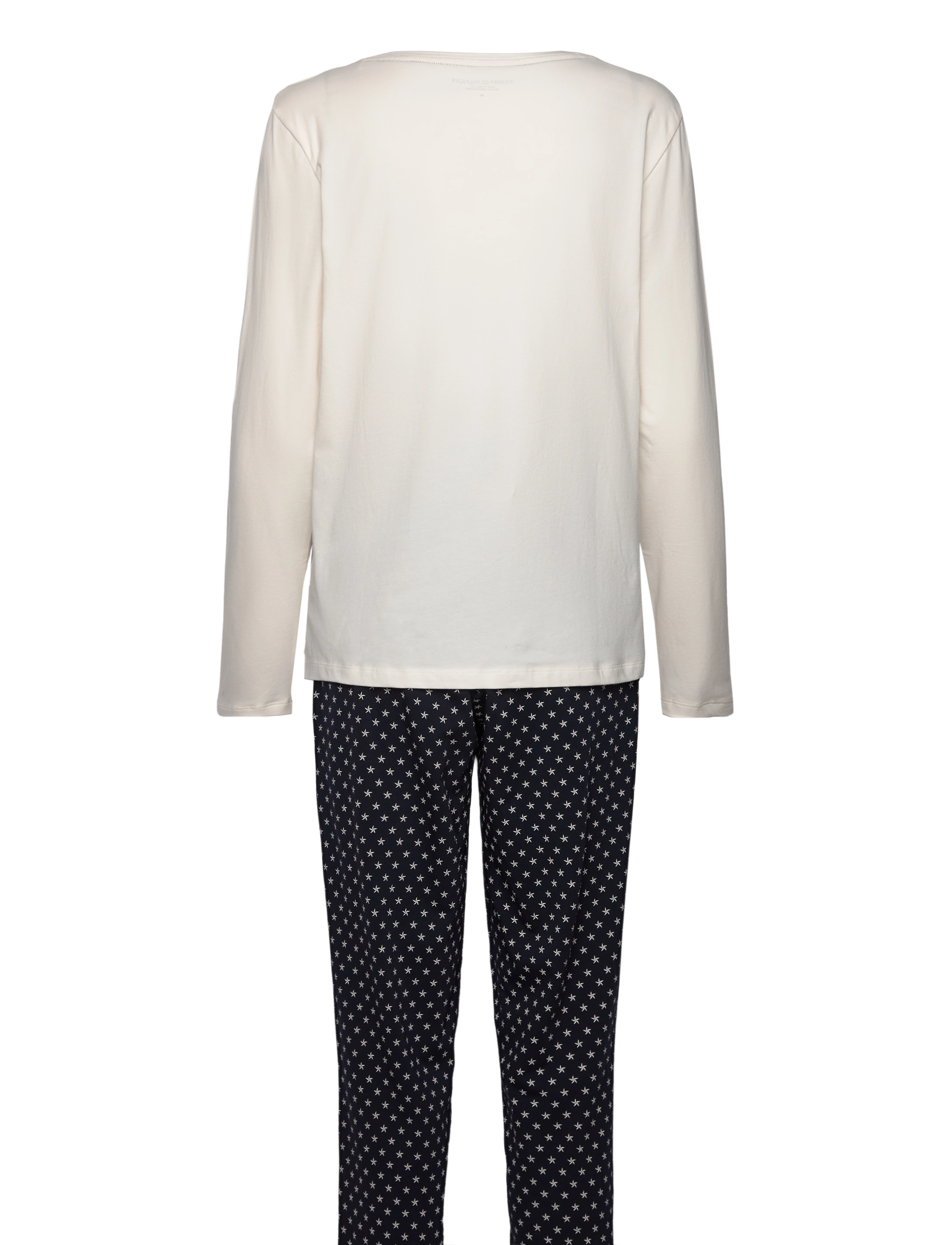 Tommy Hilfiger - LS JERSEY PJ SET - ancient white/star navy aop - 2