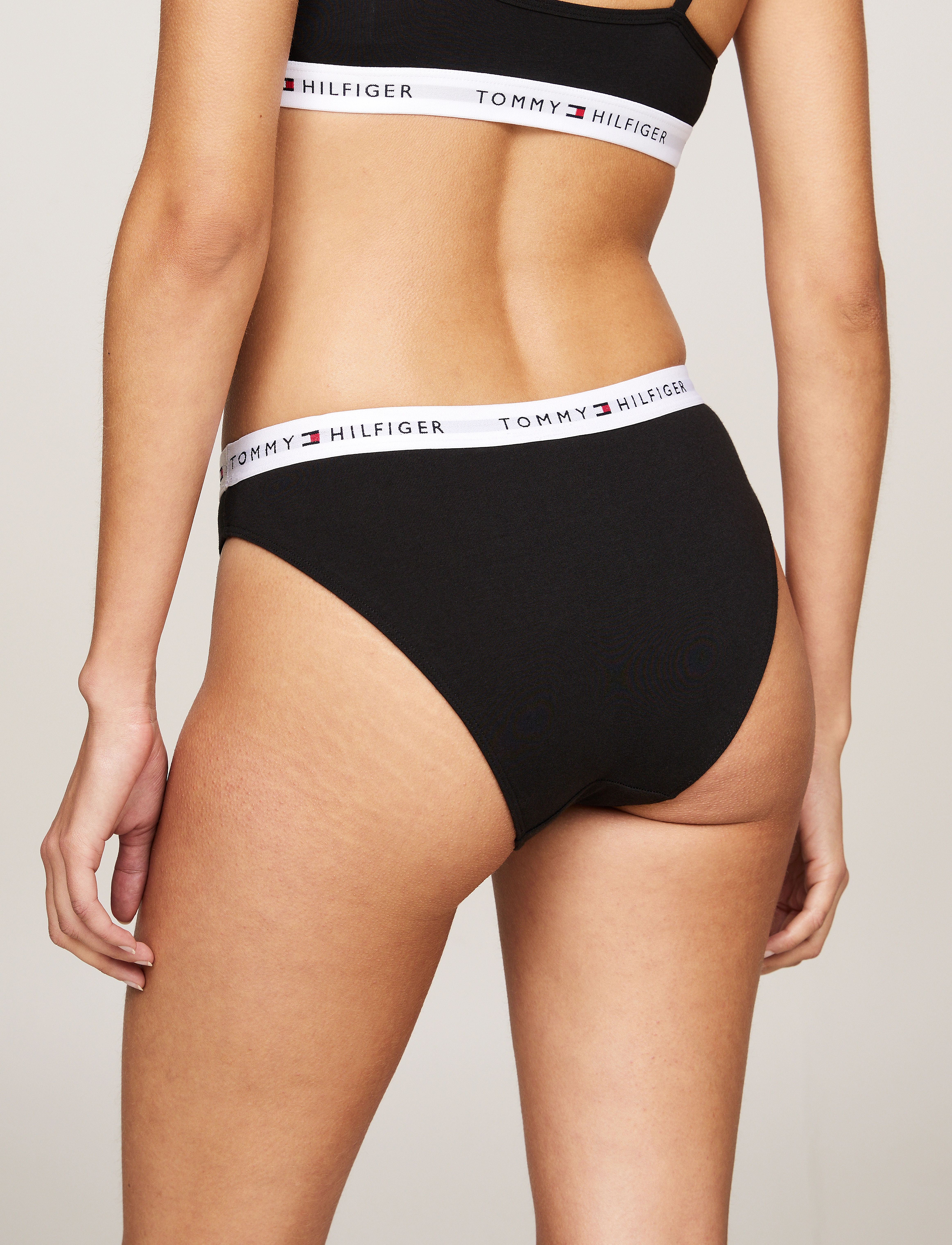 Tommy Hilfiger - 3 PACK BIKINI - laveste priser - white/black/grey heather - 3