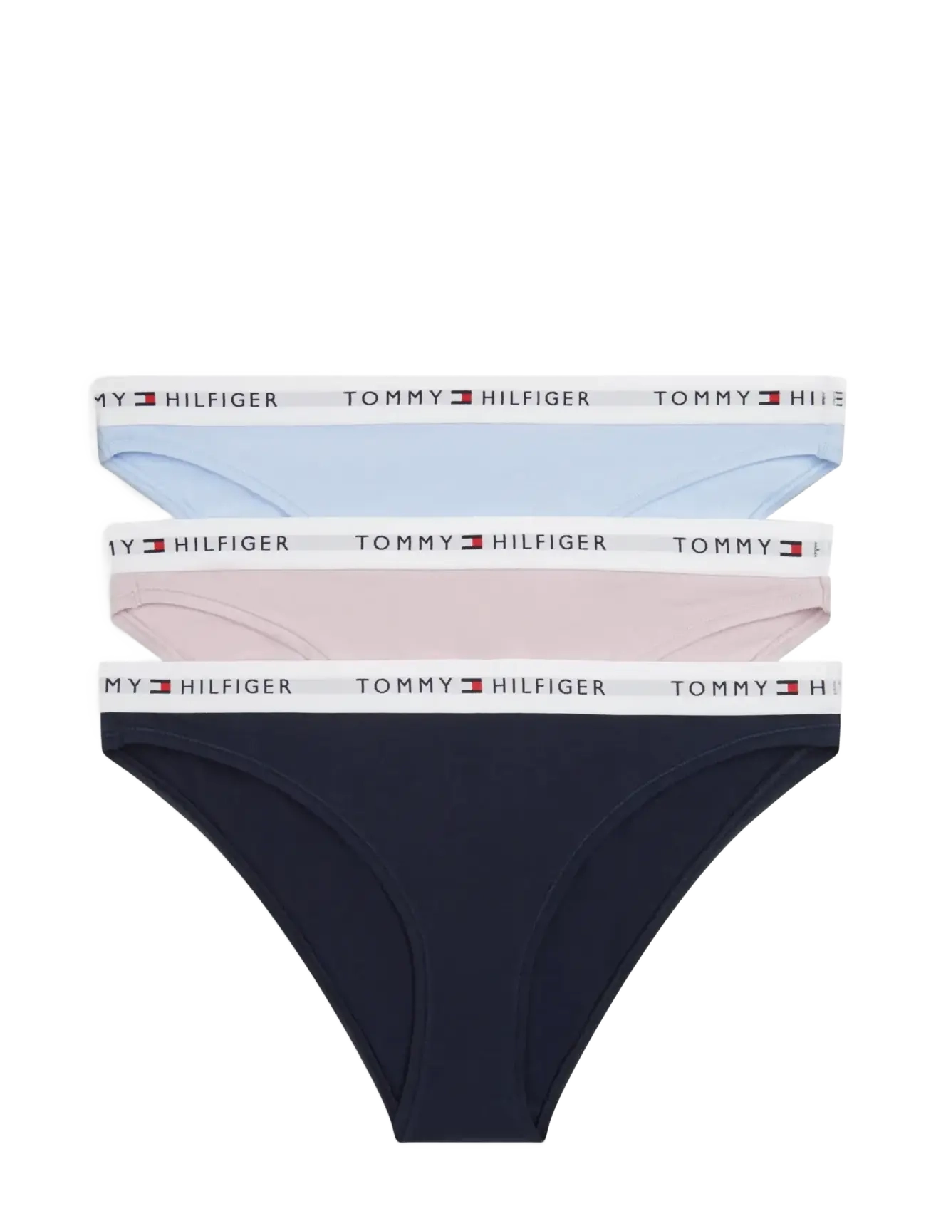 Tommy Hilfiger 3 PACK BIKINI - Briefs - NAVY BREEZY ORCHID SWEET BLUE / multi