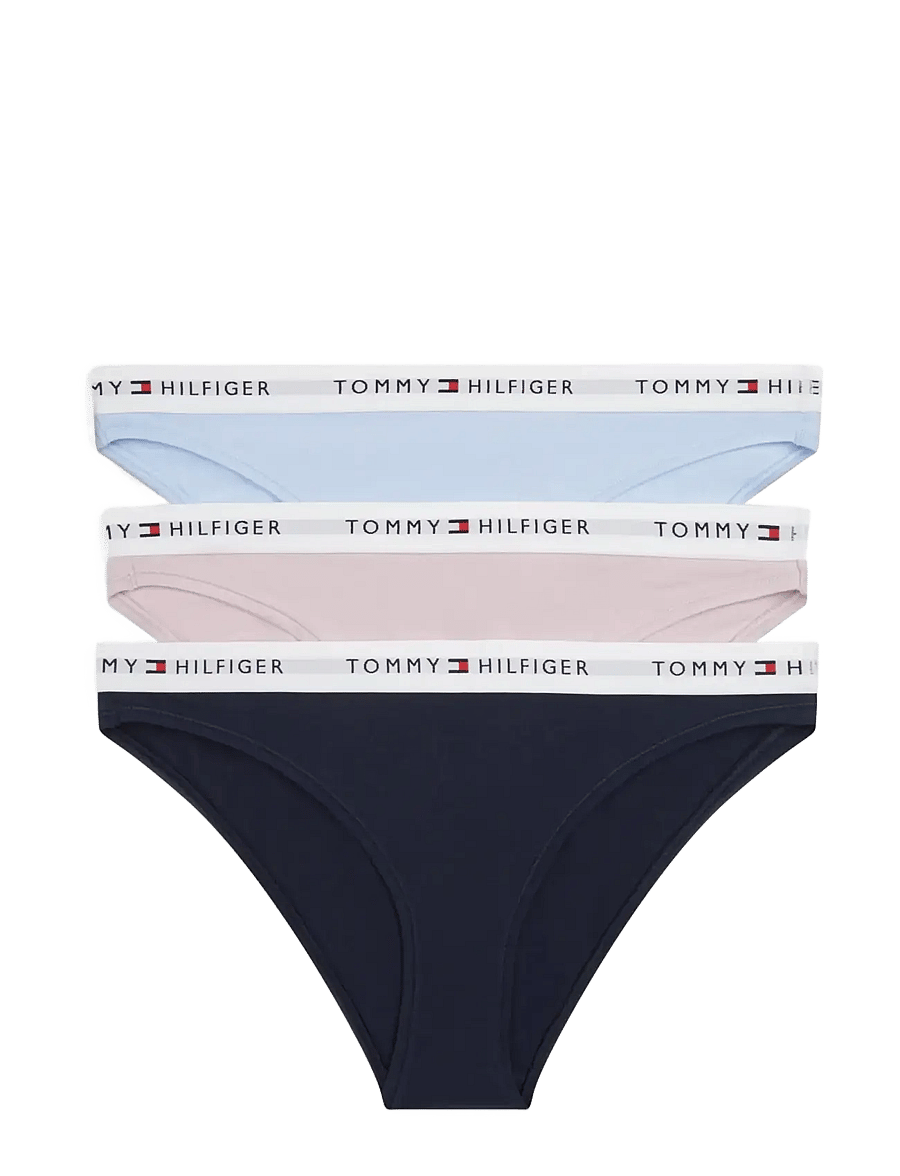 Tommy Hilfiger - 3 PACK BIKINI - slips - navy breezy orchid sweet blue - 1