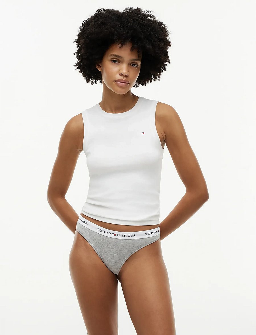 Tommy Hilfiger - 3 PACK THONG (EXT.SIZES) - stringid - classic pink mini stripe grey htr - 4