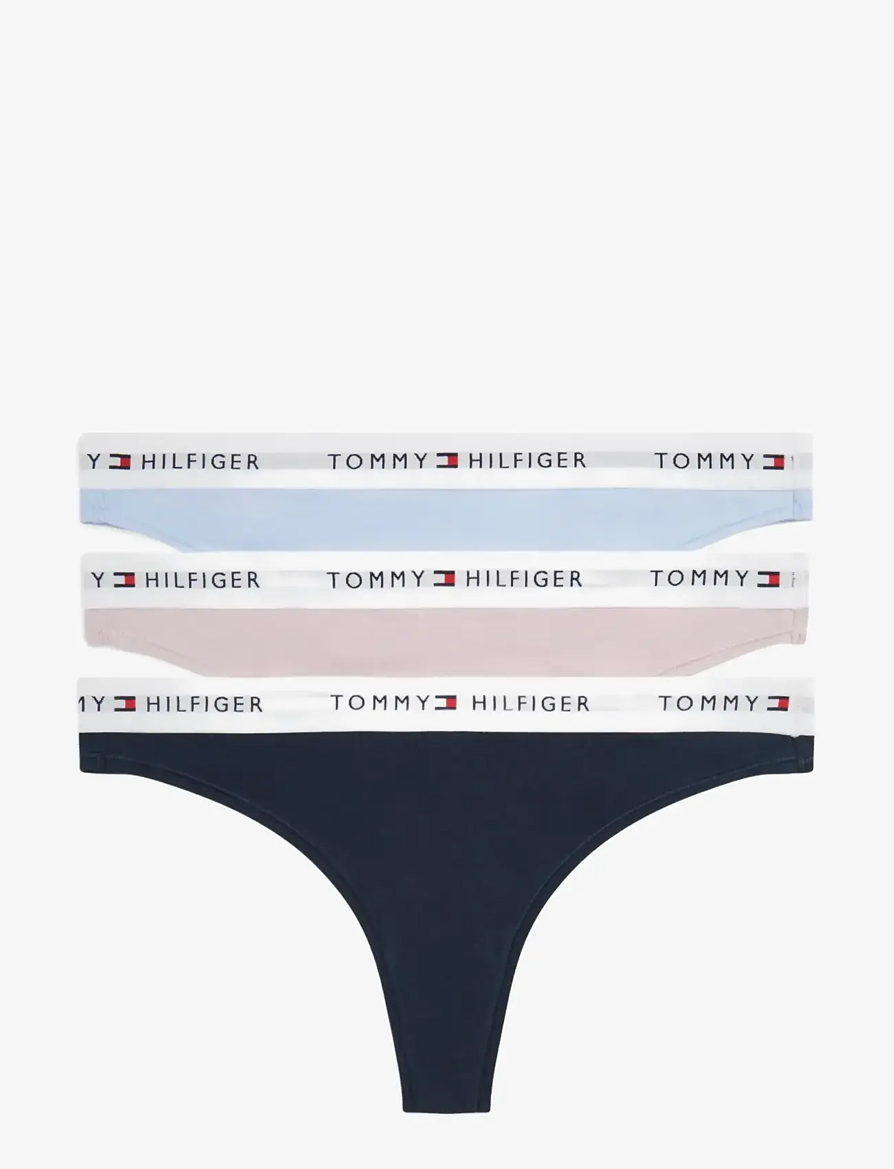 Tommy Hilfiger - 3 PACK THONG - stringtrusser - navy breezy orchid sweet blue - 1