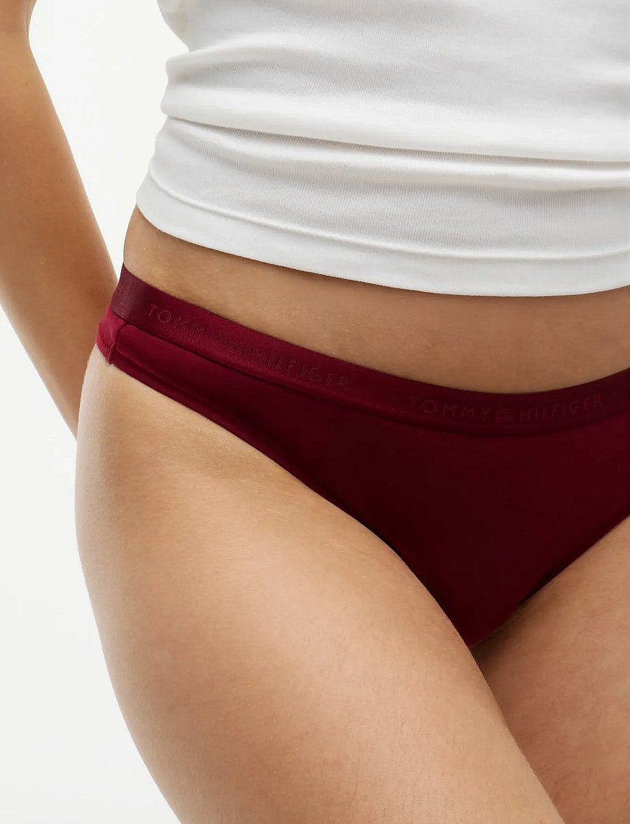 Tommy Hilfiger - 3 PACK THONG (EXT. SIZES) - stringtrusser - d blue fairisle rouge - 3