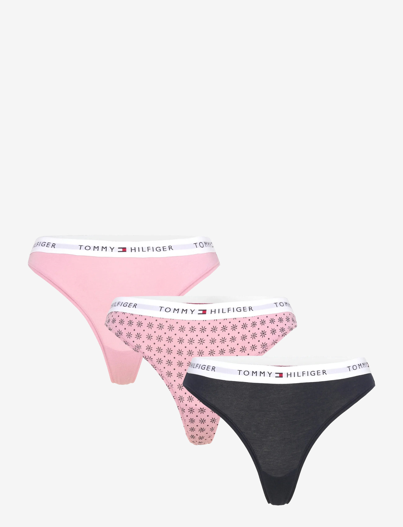 Tommy Hilfiger - 3 PACK THONG - stringid - mys orc/daisy/des sky - 1