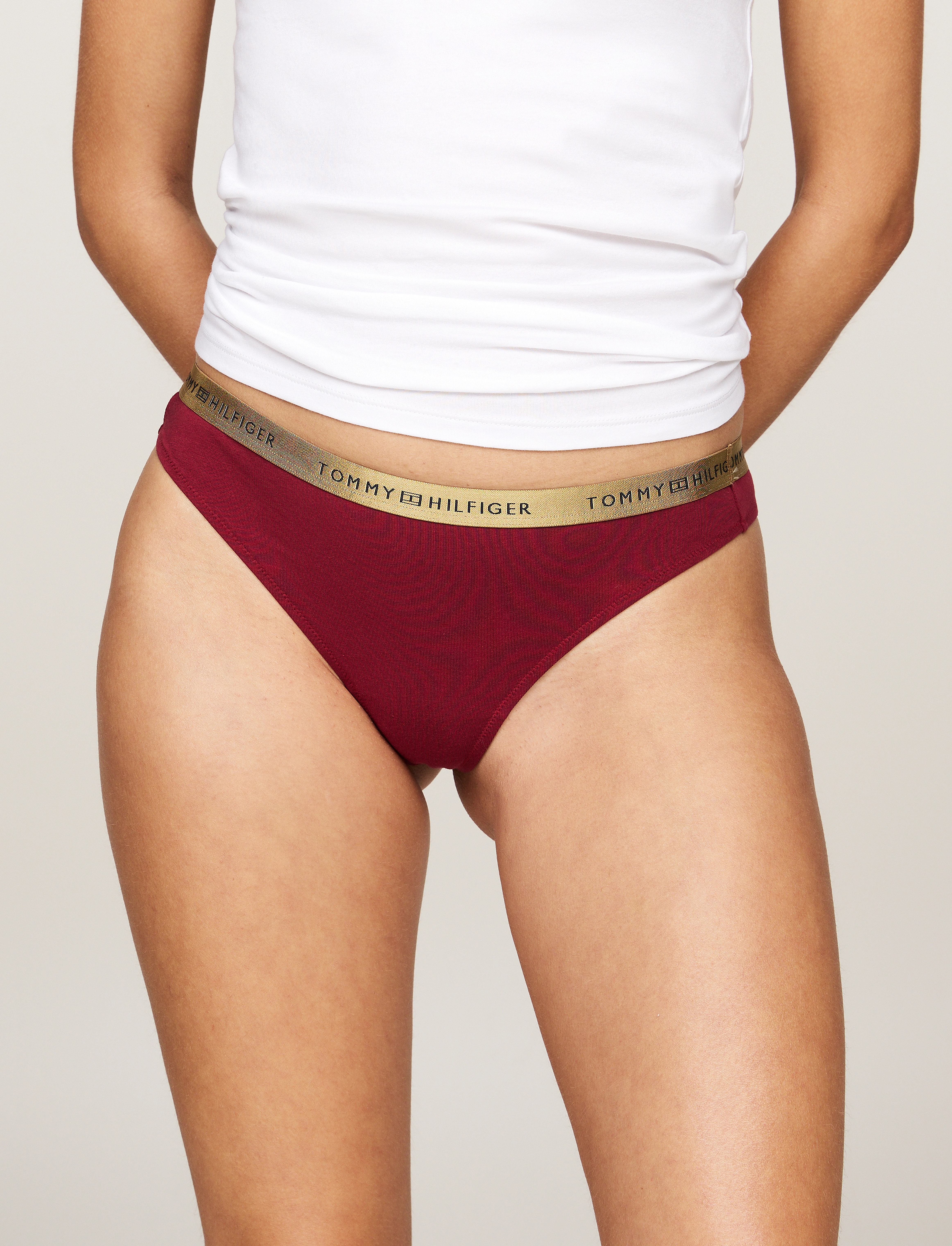 Tommy Hilfiger - 5 PACK THONG GIFTING - black/ivory/rouge/black/ivory - 4