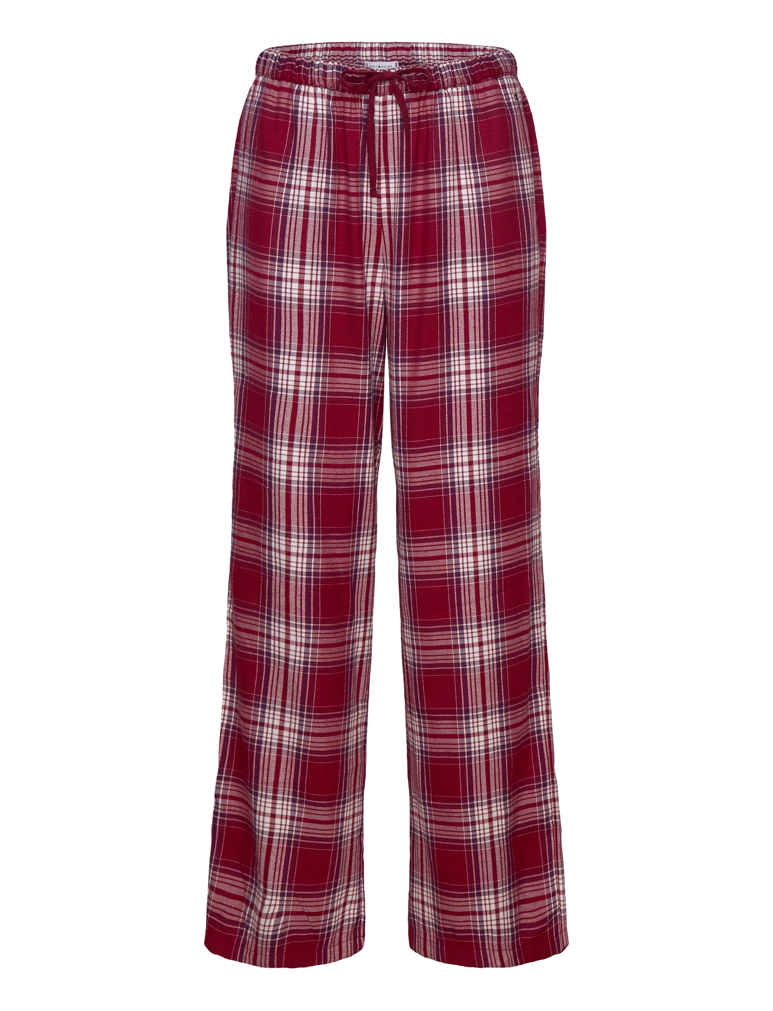Tommy Hilfiger - LS FLNL SHIRT PJ SET (EXT.SIZE) - plaid check deep rouge - 3