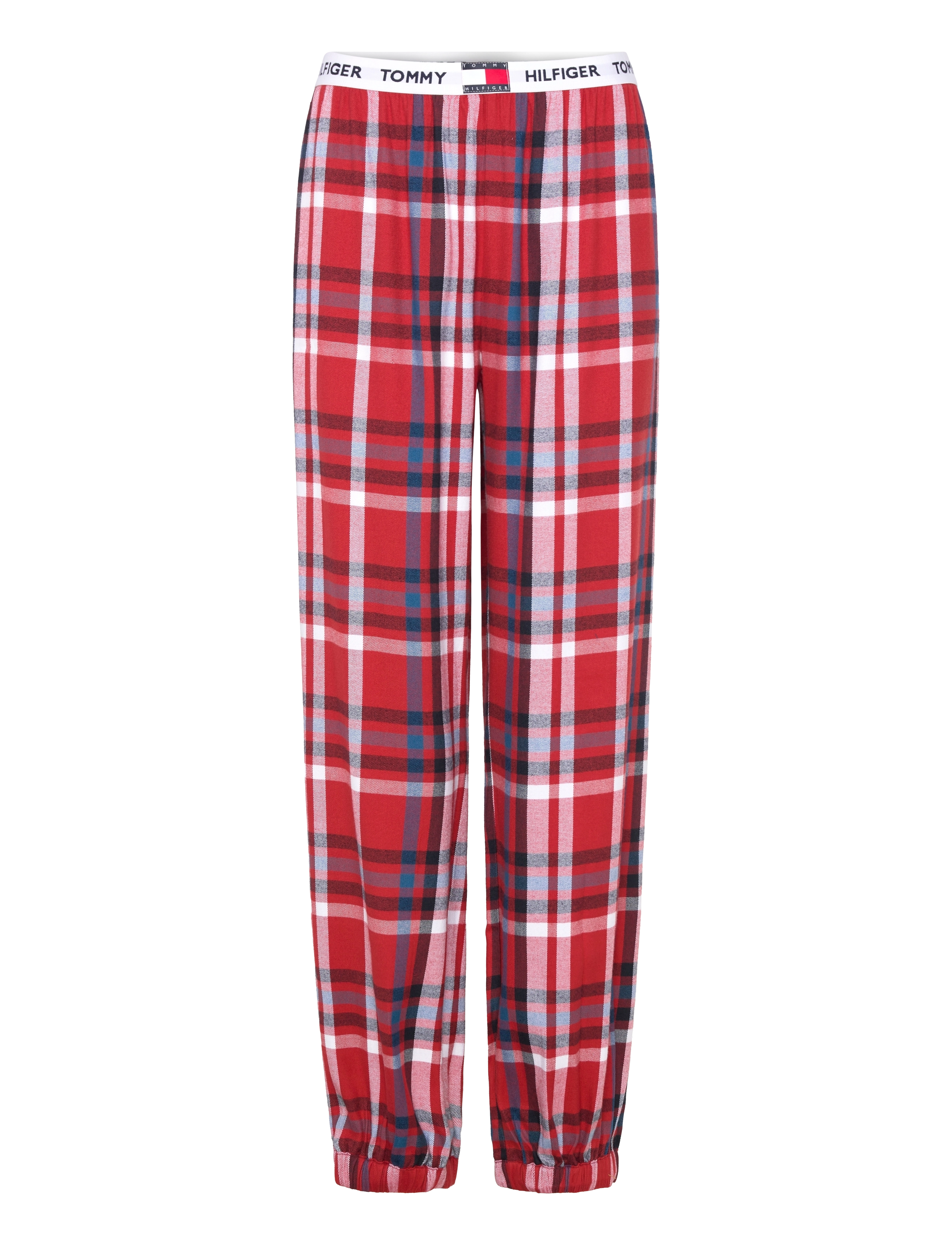Tommy Hilfiger - FLANNEL CUFFED PANT - heritage plaid dark magma - 1