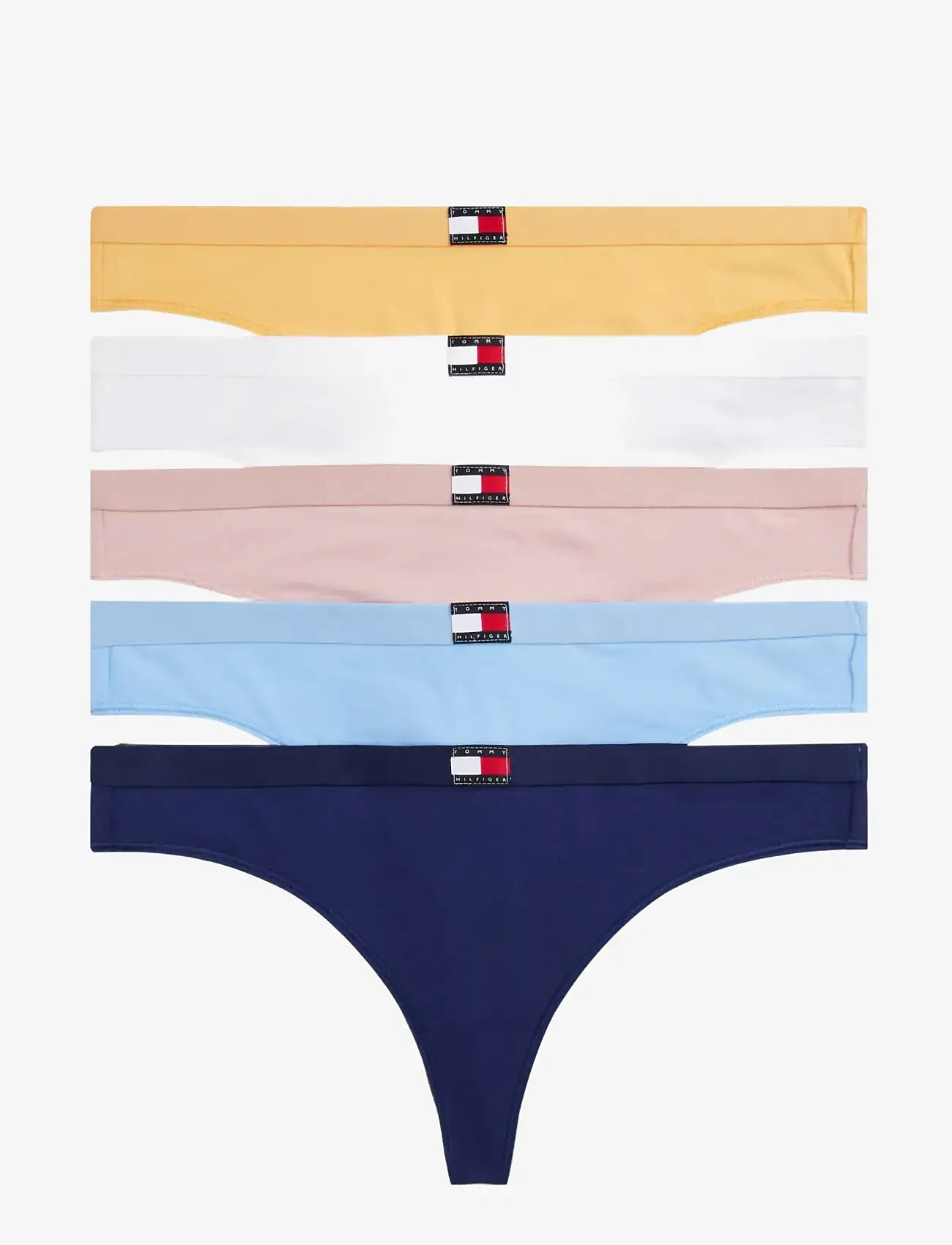 Tommy Hilfiger - 5 PACK THONG - string - blue val pink white prep blue - 1