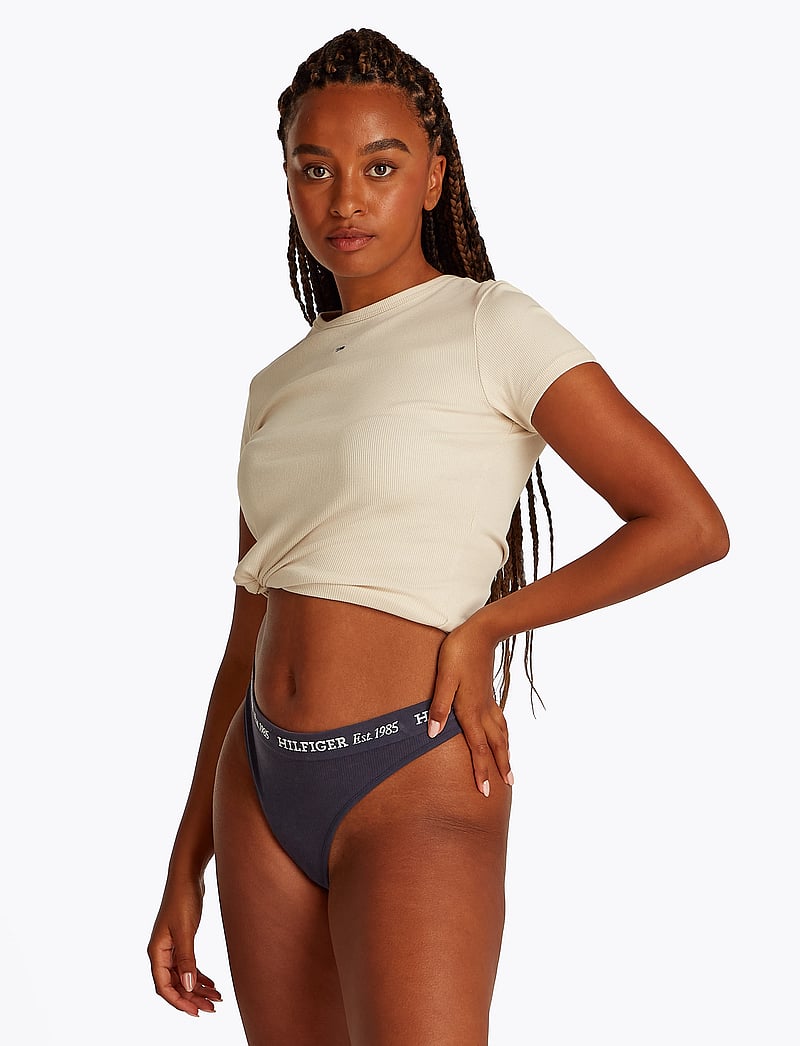 Tommy Hilfiger - THONG - stringtrosor - dark night navy - 0