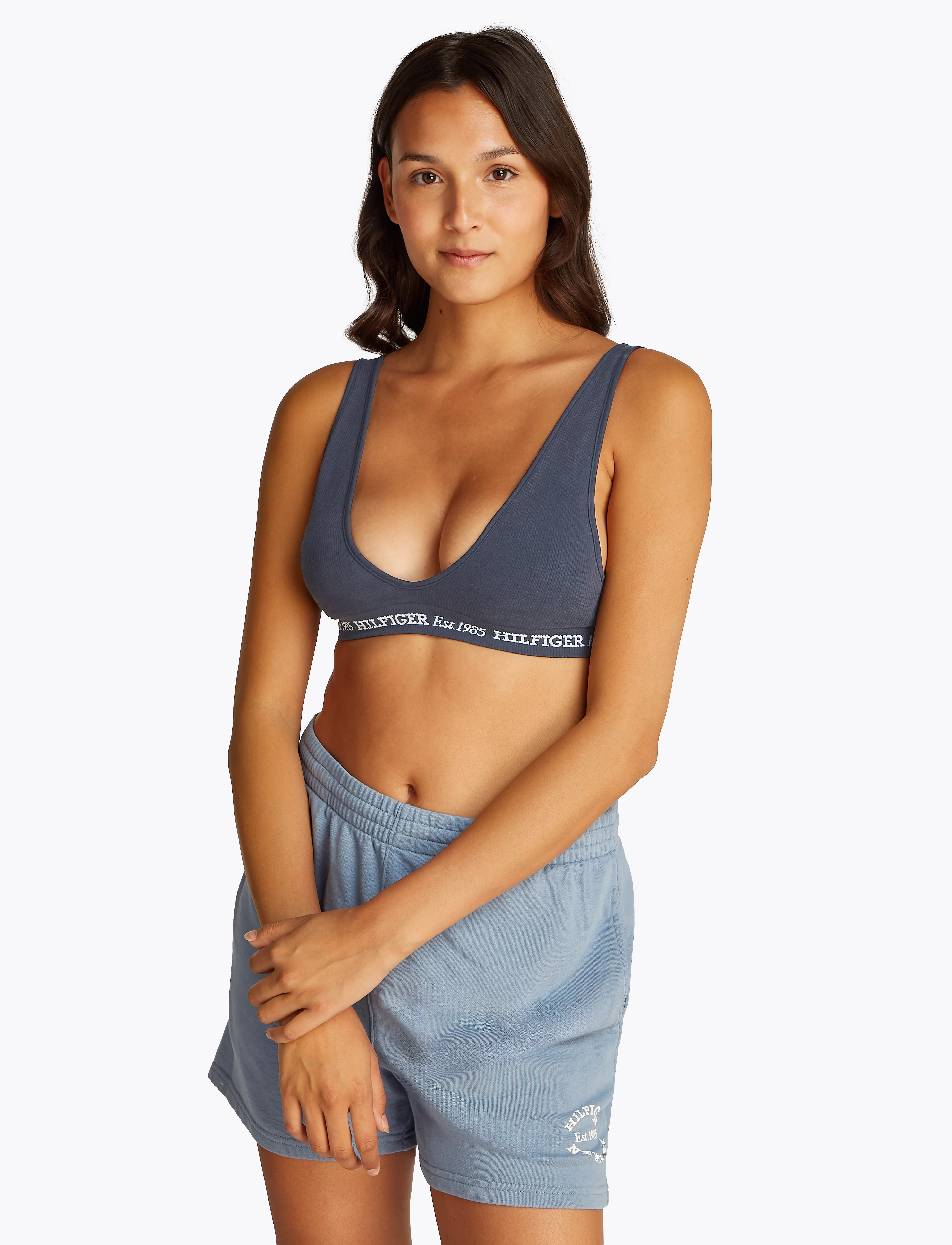 Tommy Hilfiger Rp Triangle, Kvinder, Trekant Bralette, Navy, Str: XS