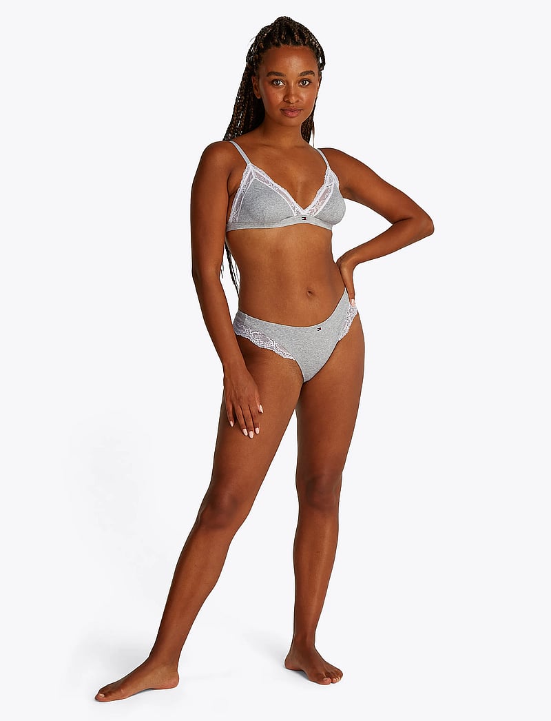 Tommy Hilfiger - DIPPED THONG - thongs - light grey heather - 3