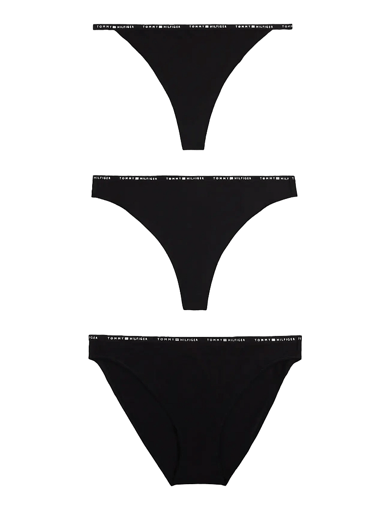 Tommy Hilfiger - 3 PACK MULTI SHAPE BOTTOM - brazilian slips - black black black - 1