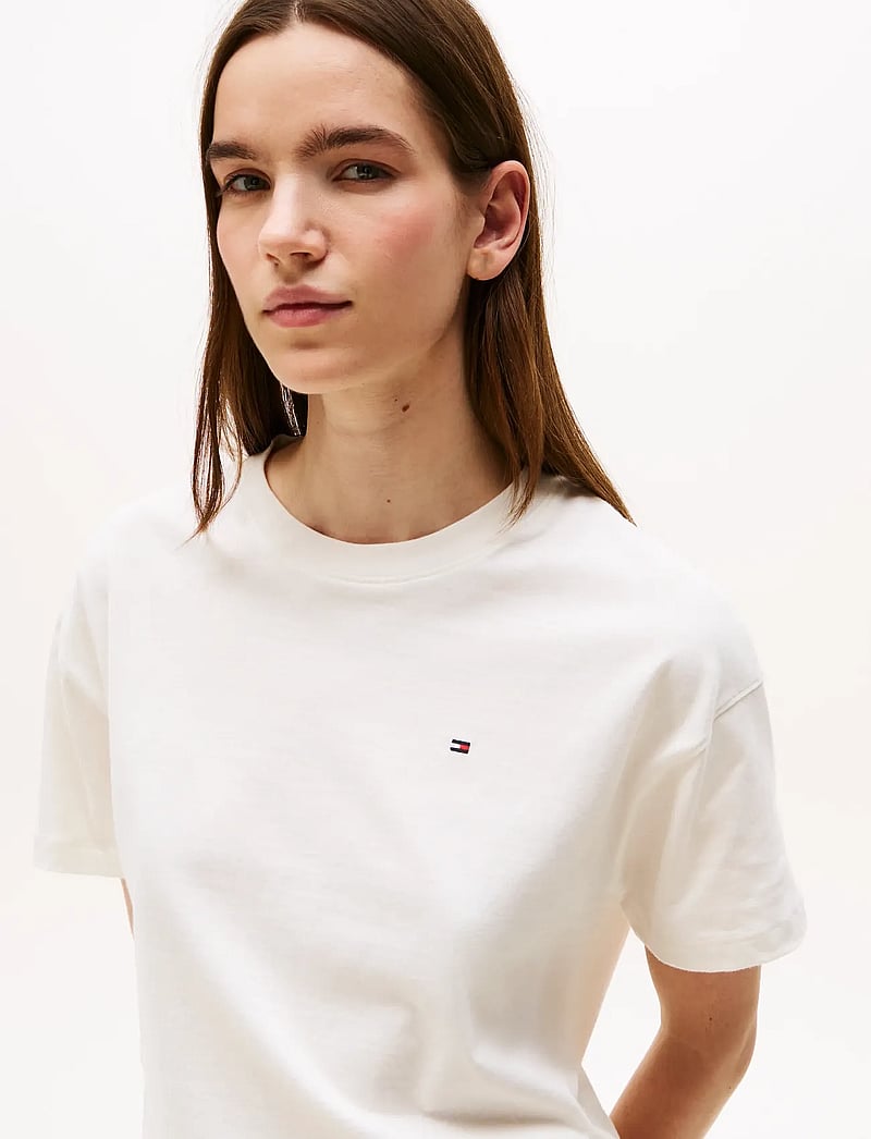 Tommy Hilfiger - SS PRT PJ SHORT SET (EXT. SIZE) - pyjamas - ivory silk/breton brilliant orange - 4