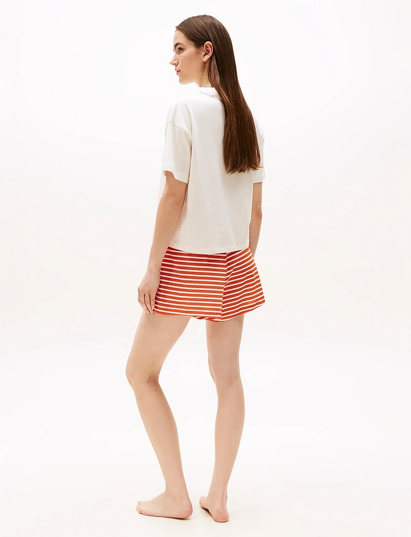 Tommy Hilfiger - SS PRT PJ SHORT SET (EXT. SIZE) - pyjamas - ivory silk/breton brilliant orange - 5