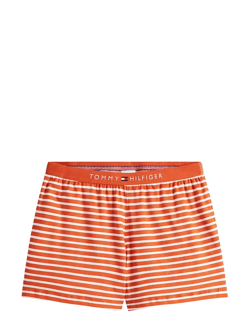 Tommy Hilfiger - SS PRT PJ SHORT SET (EXT. SIZE) - pyjamas - ivory silk/breton brilliant orange - 2