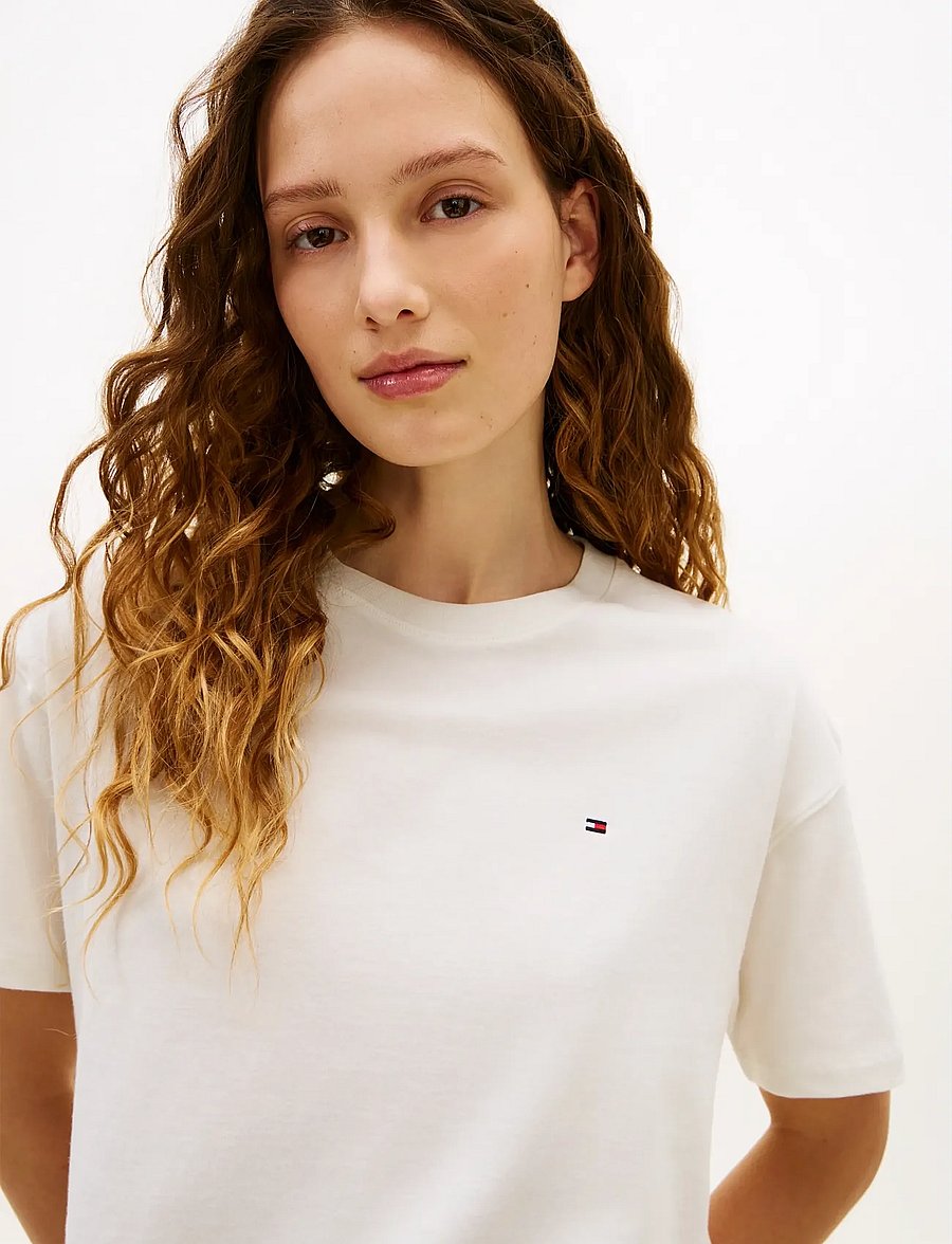 Tommy Hilfiger - SS JERSEY T-SHIRT - t-shirts - ivory - 5