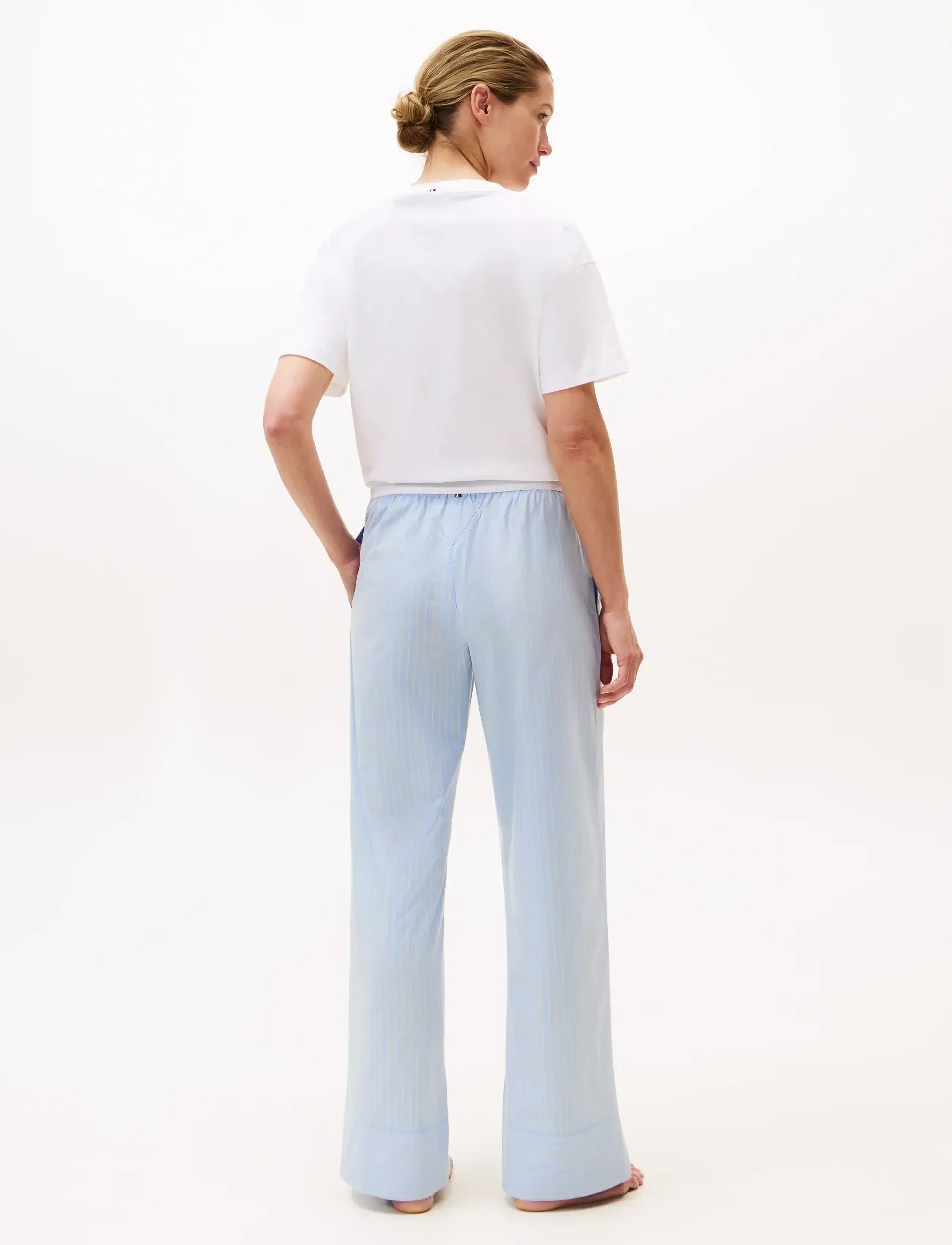 Tommy Hilfiger - STRIPE POPLIN PANTS (EXT.SIZES) - sile stp vessel blue - 2