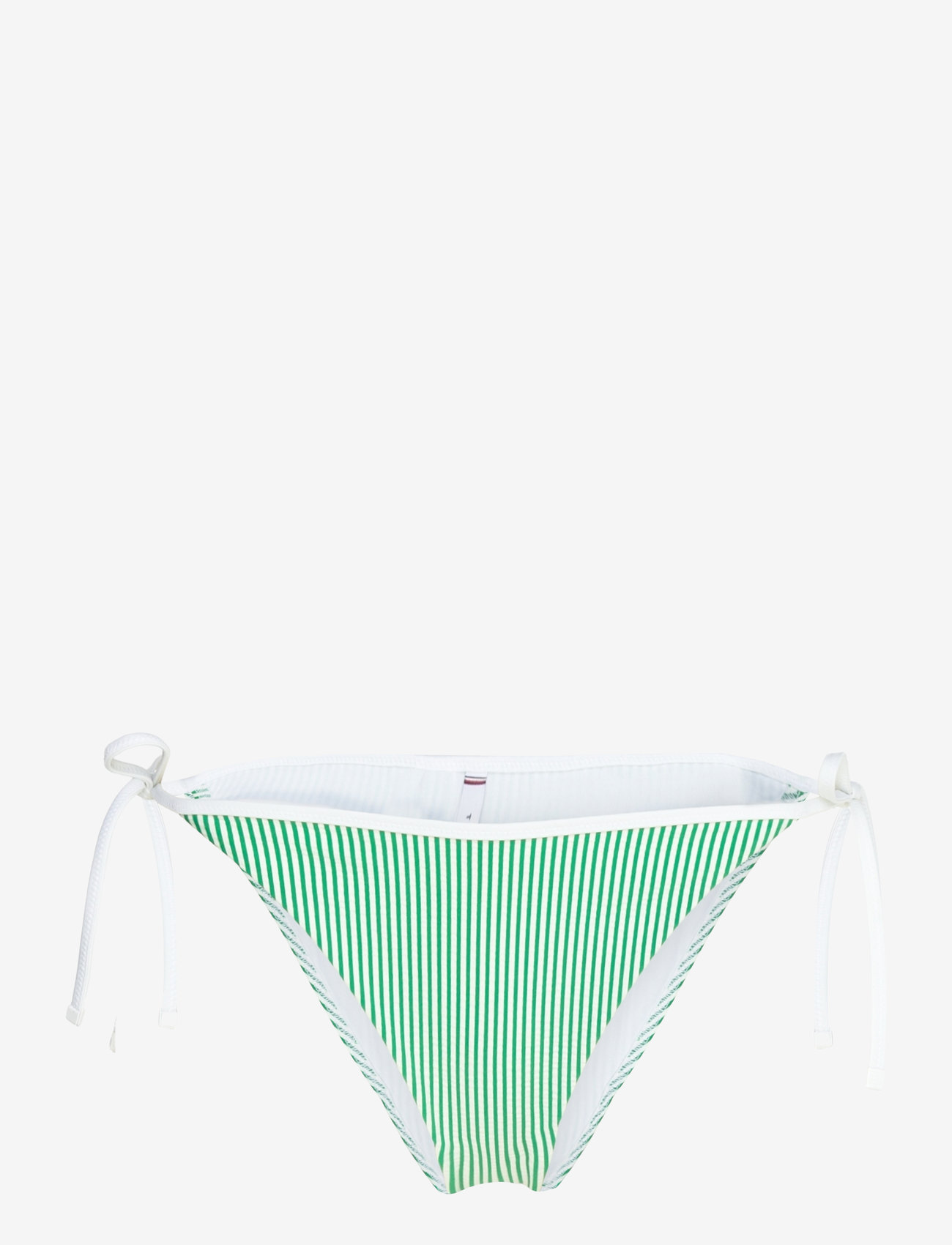 Tommy Hilfiger - STRING SIDE TIE BIKINI - side tie bikinis - seersucker radiant green/ white - 0