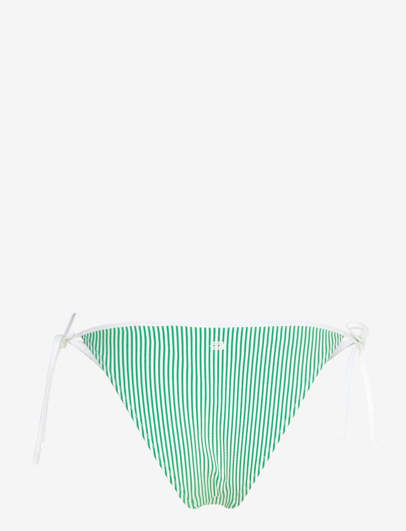 Tommy Hilfiger - STRING SIDE TIE BIKINI - side tie bikinis - seersucker radiant green/ white - 1