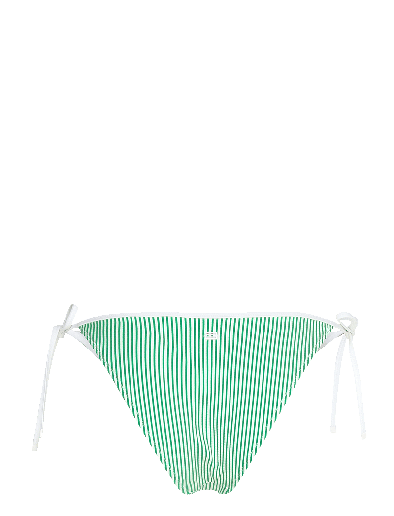 Tommy Hilfiger - STRING SIDE TIE BIKINI - side tie bikinitrosor - seersucker radiant green/ white - 2