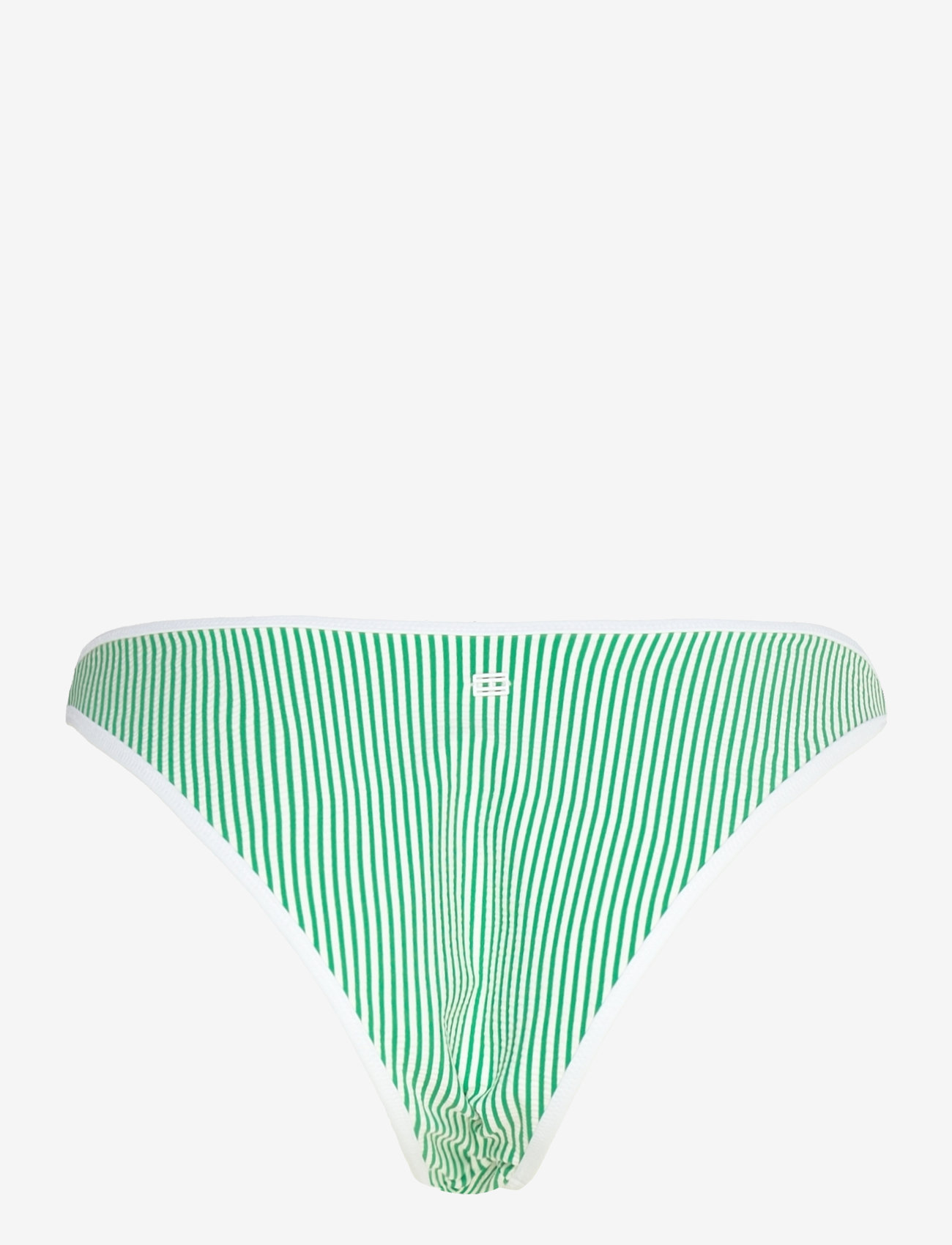 Tommy Hilfiger - HIGH LEG CHEEKY - bikinibroekjes - seersucker radiant green/ white - 2