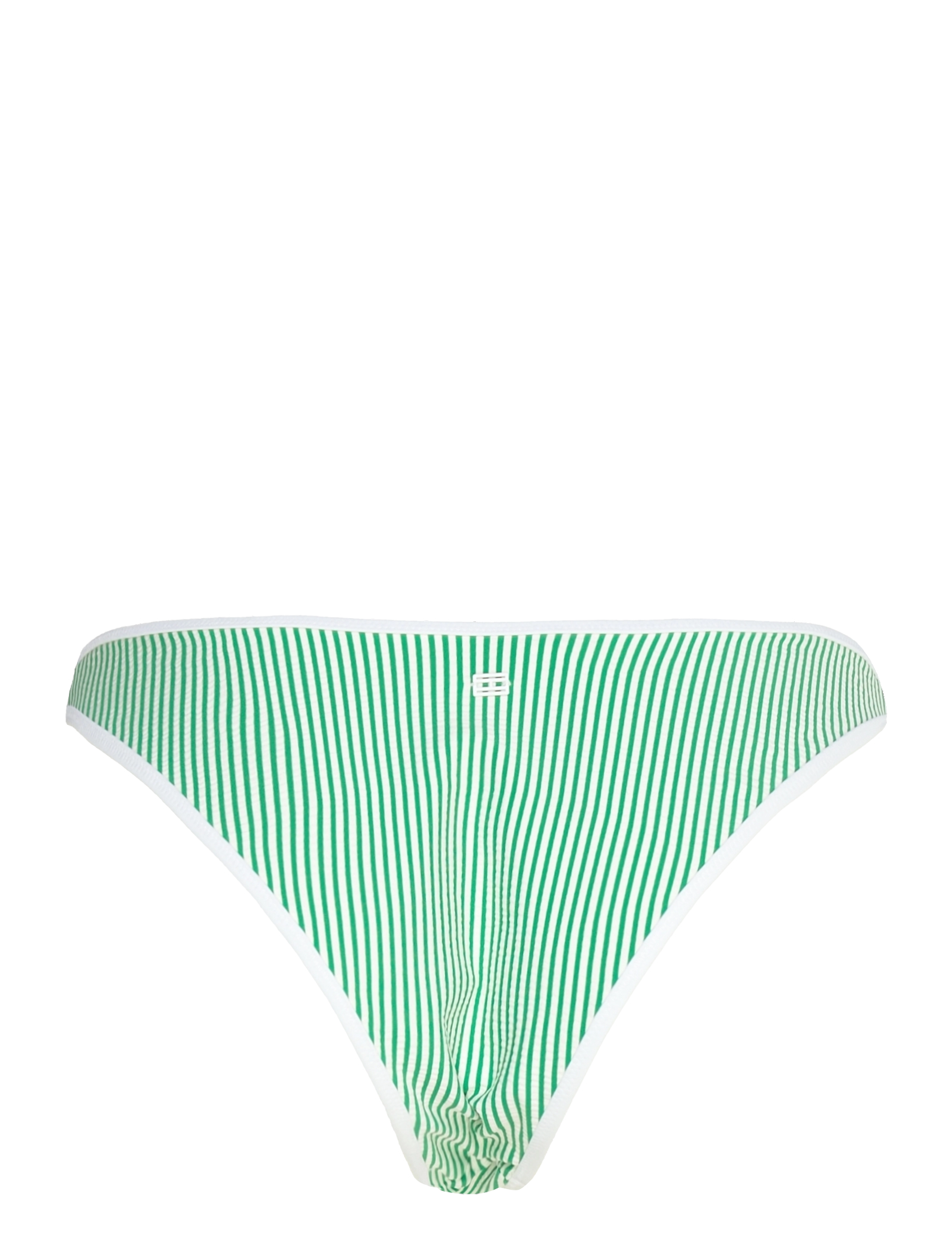 Tommy Hilfiger - HIGH LEG CHEEKY - brazilian bikinis - seersucker radiant green/ white - 2