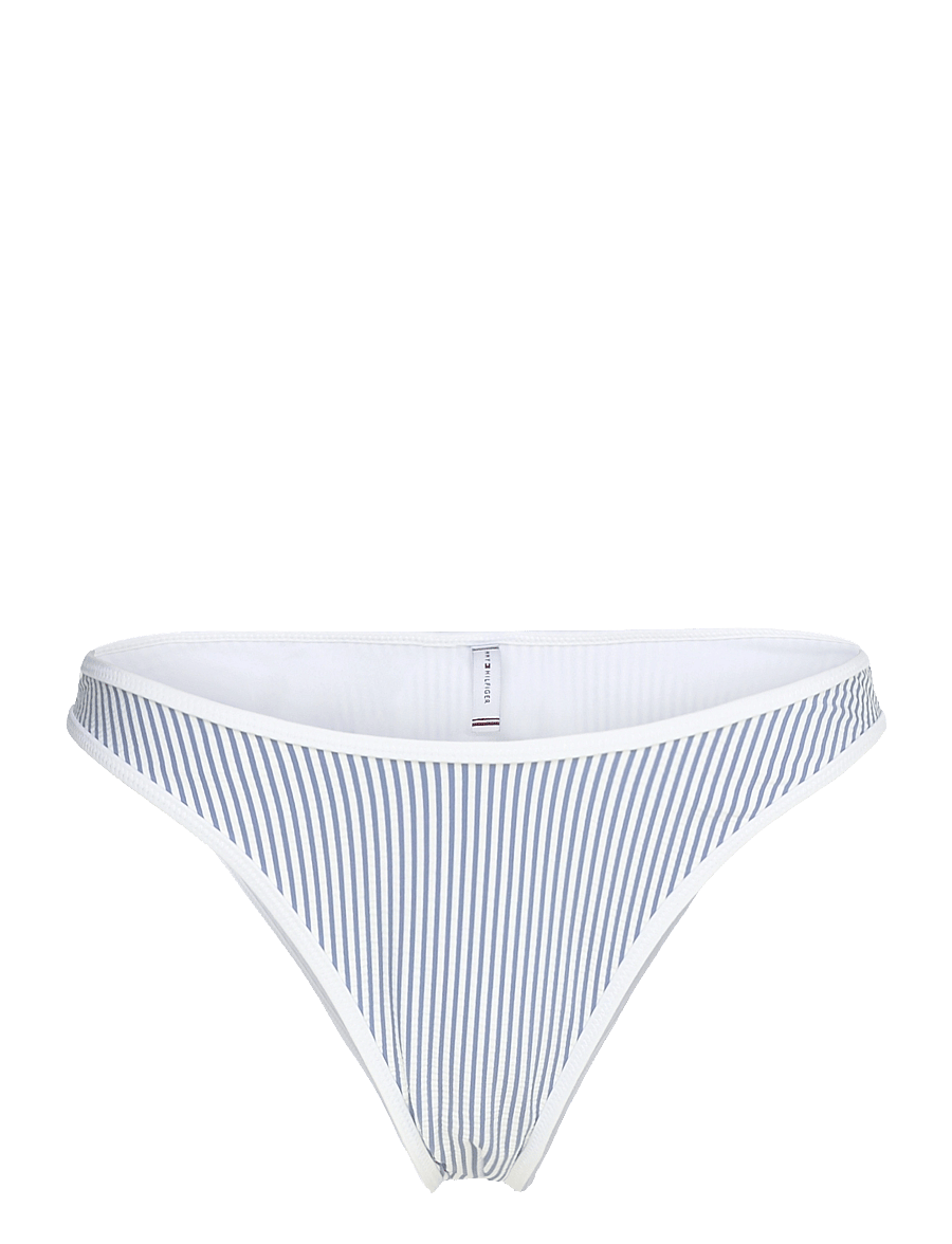 Tommy Hilfiger - HIGH LEG CHEEKY - brazilian bikinis - seersucker brisk blue/ white - 1