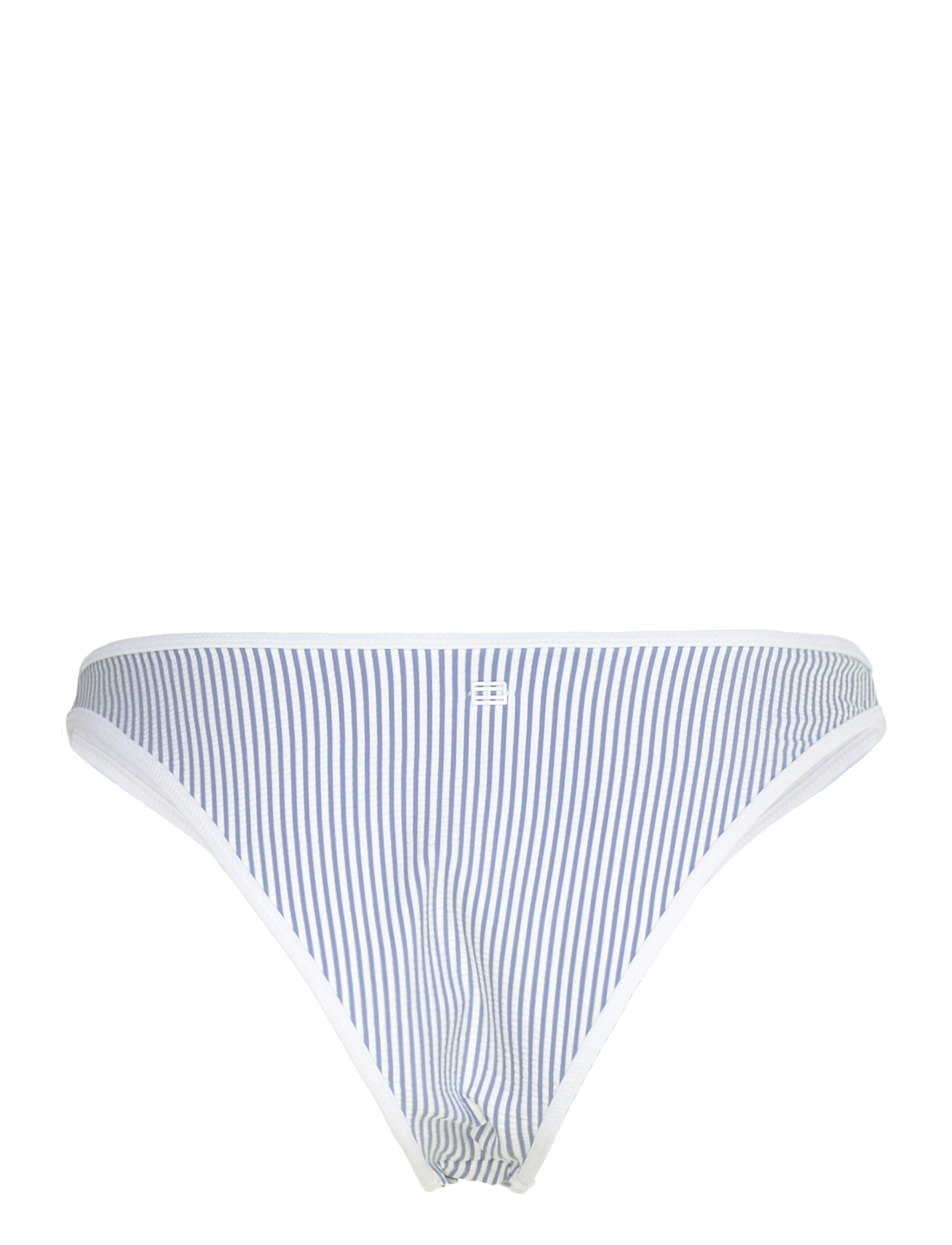 Tommy Hilfiger - HIGH LEG CHEEKY - brazilian bikiinid - seersucker brisk blue/ white - 2