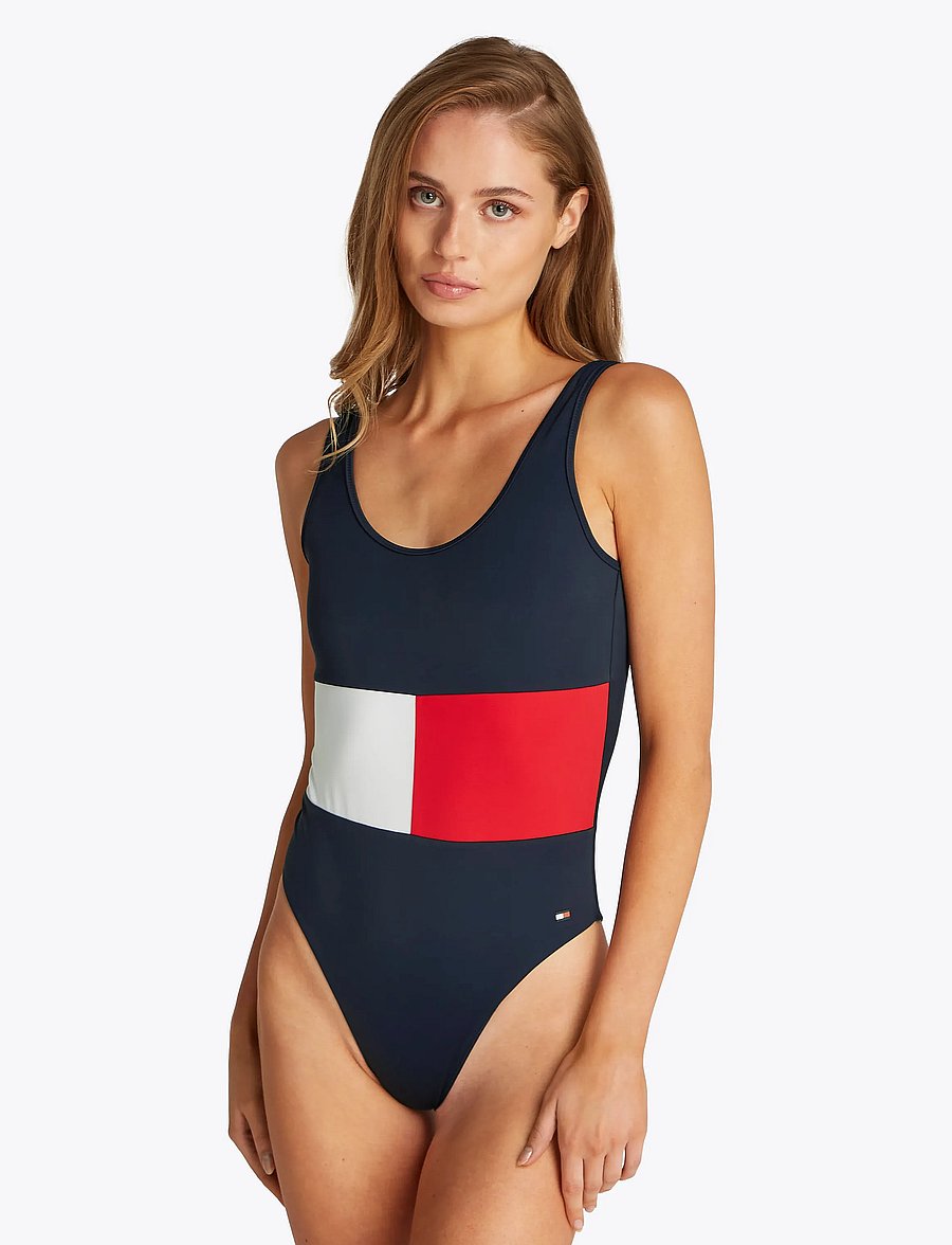 Tommy Hilfiger - ONE PIECE (EXT SIZES) - badeanzüge - dark night navy - 0