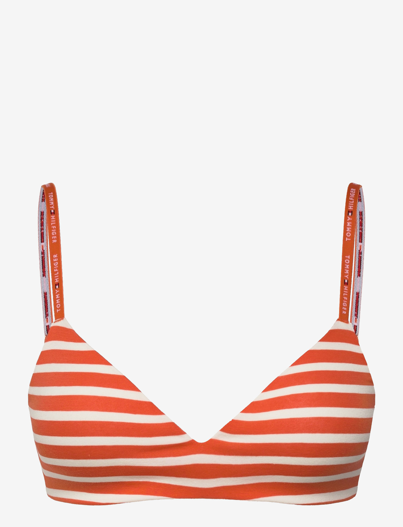 Tommy Hilfiger - LIGHTLY LINED TRIANGLE PRT - push up bras - breton small brilliant orange - 1