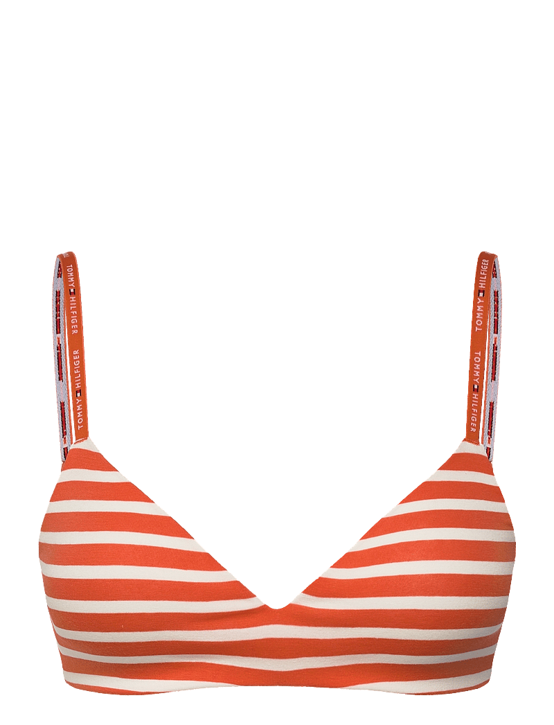 Tommy Hilfiger - LIGHTLY LINED TRIANGLE PRT - laveste priser - breton small brilliant orange - 0