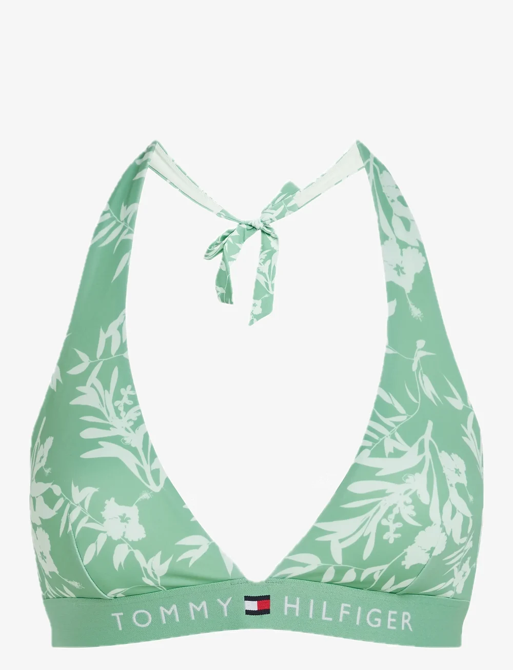 Tommy Hilfiger - HALTER RP PRINT - triangle bikinis - floral tropic aop fort green - 1