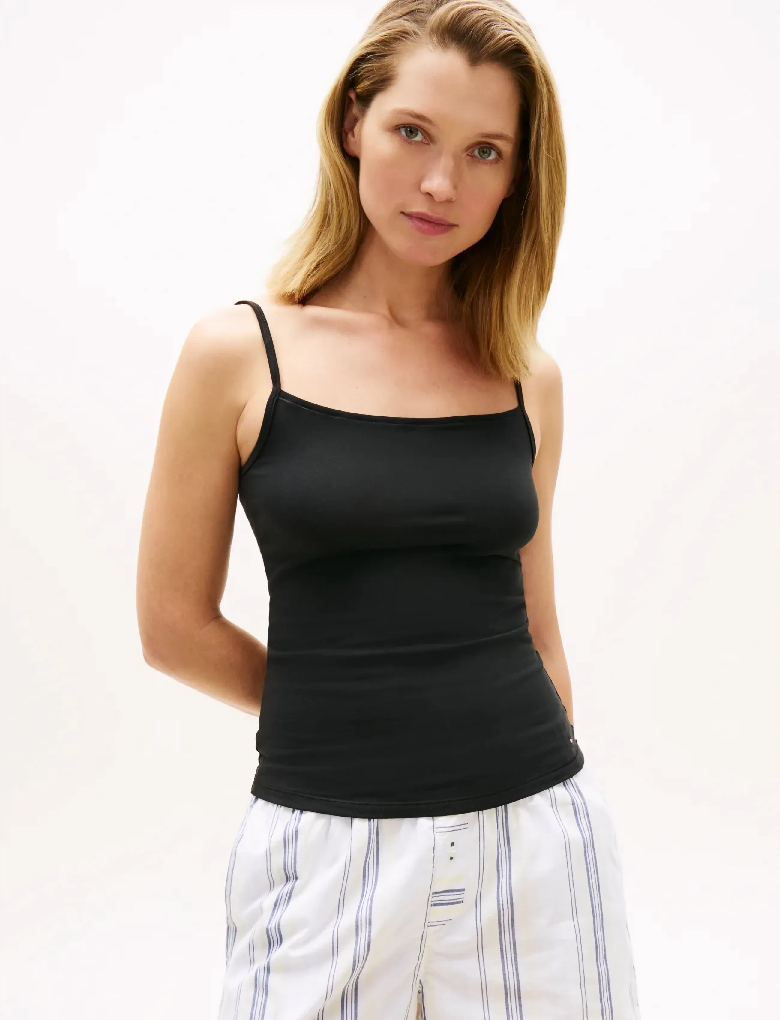 Tommy Hilfiger 2 PACK CAMI - Tommy Hilfiger - WHITE  BLACK / black