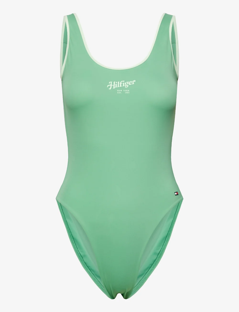 Tommy Hilfiger - ONE PIECE LOGO - baddräkter - fort green - 0