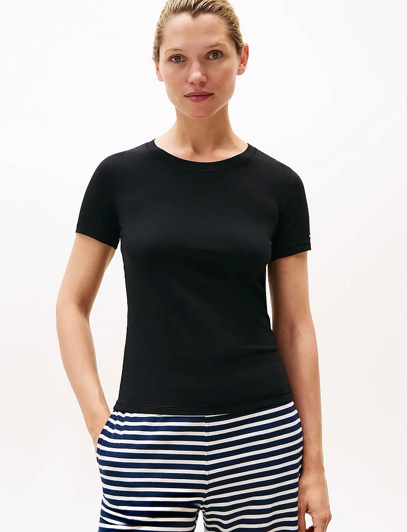 Tommy Hilfiger - 2 PACK SS T-SHIRT - t-shirts - white/ black - 5