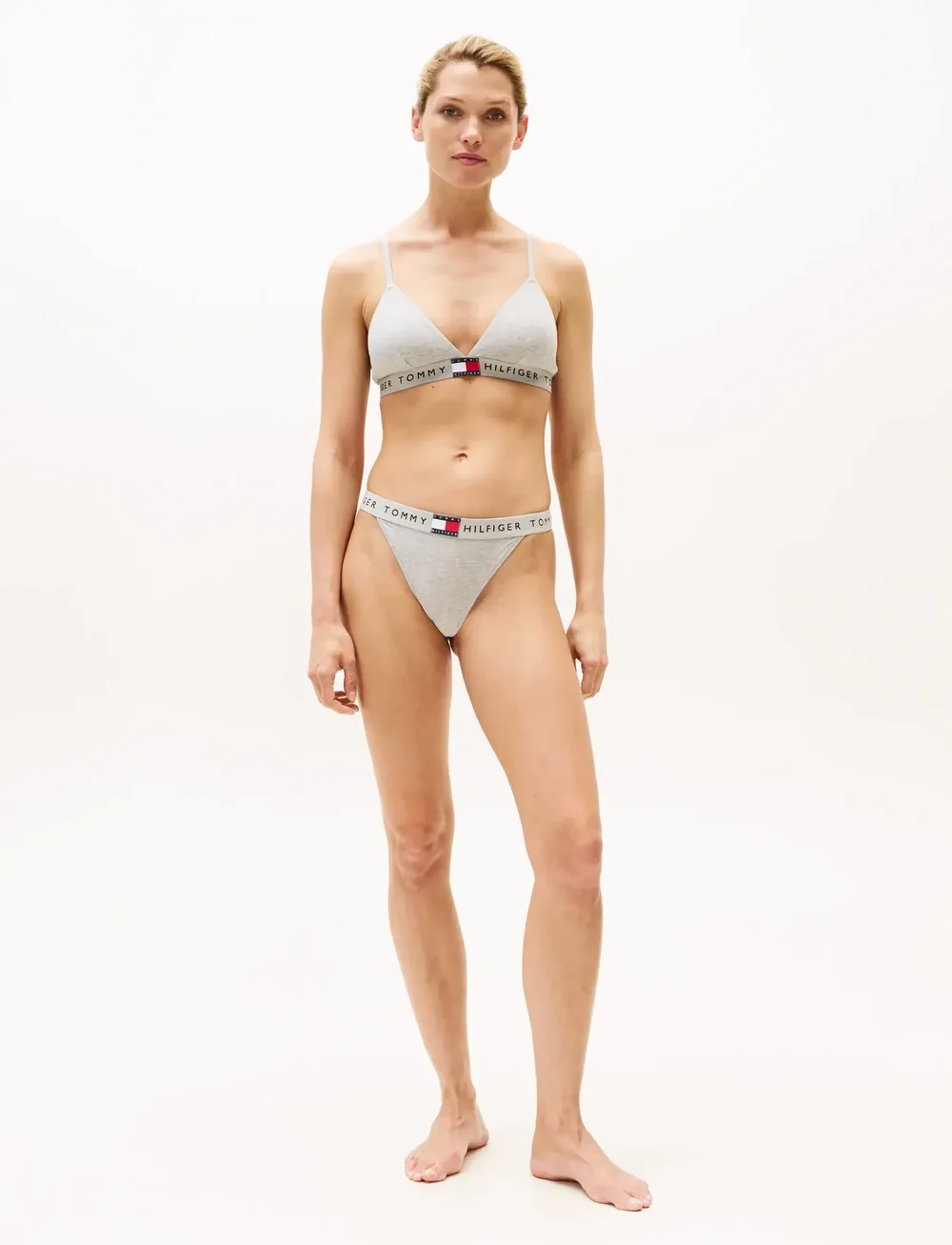 Tommy Hilfiger - RP TRIANGLE - bralette - light grey heather - 3